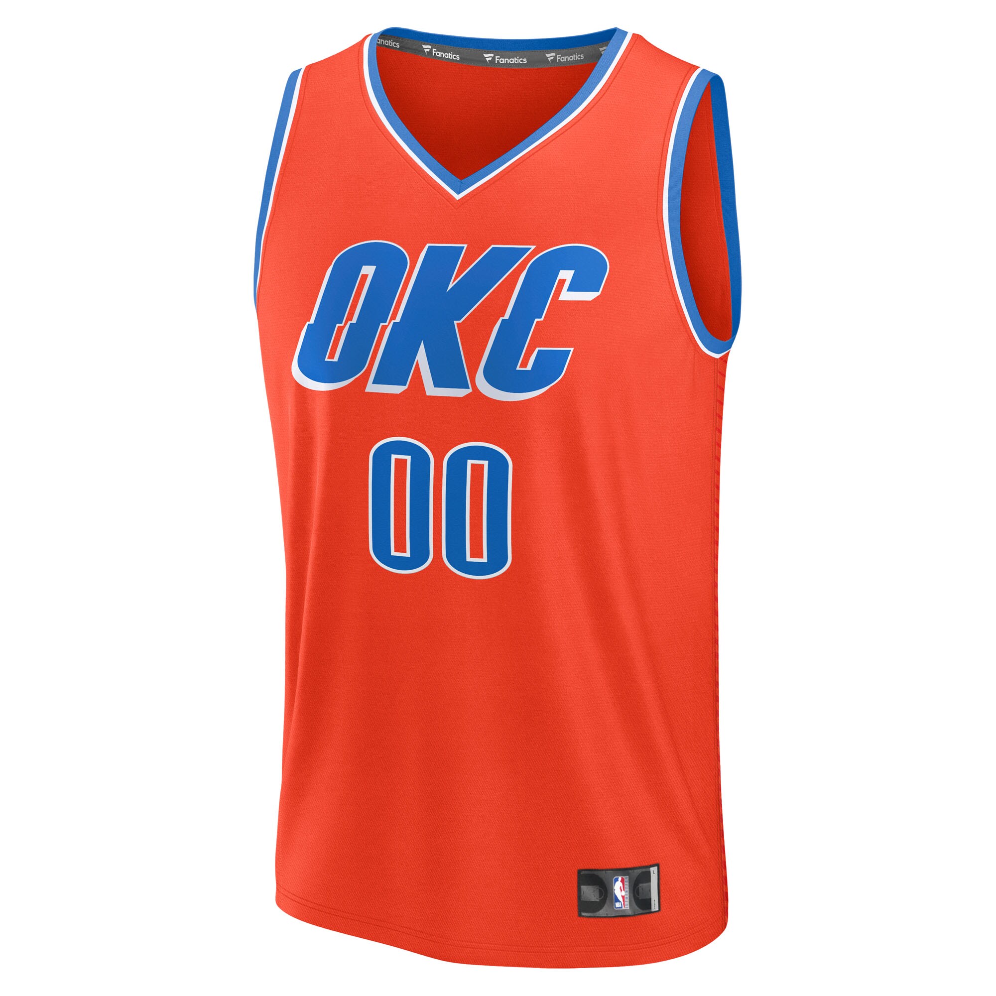 Oklahoma City Thunder Fanatics Fast Break Custom Jersey - Statement Edition - Orange