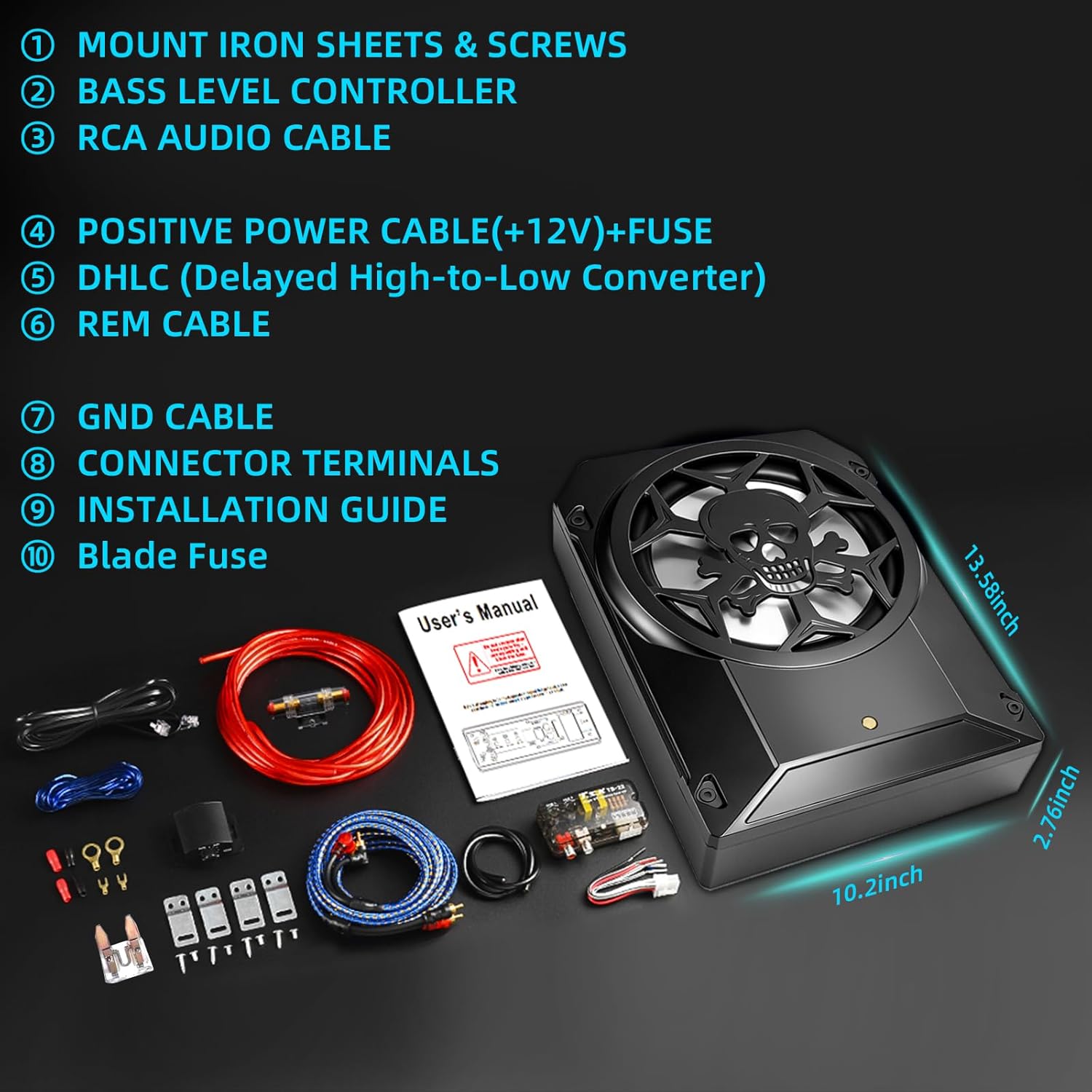 1600W Car Subwoofer, 10