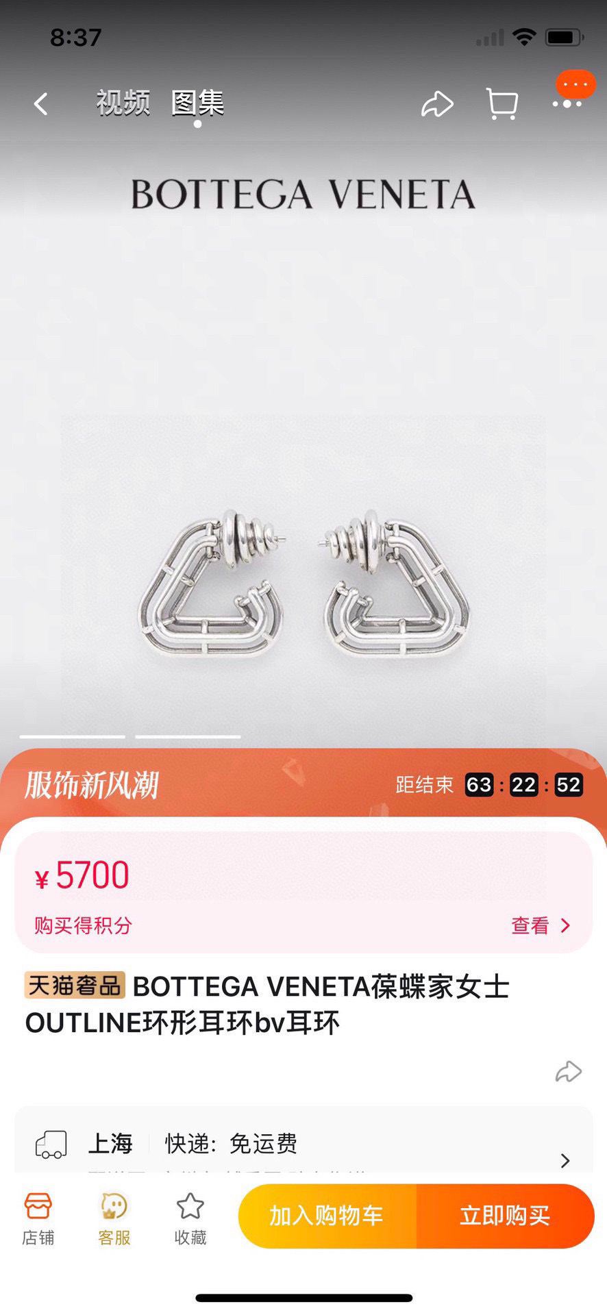 Bottega Veneta earrings-65