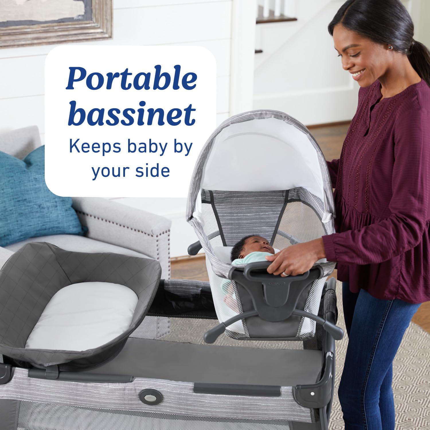 GRACO Pack 'n Play Close2Baby Bassinet with Diaper Changer