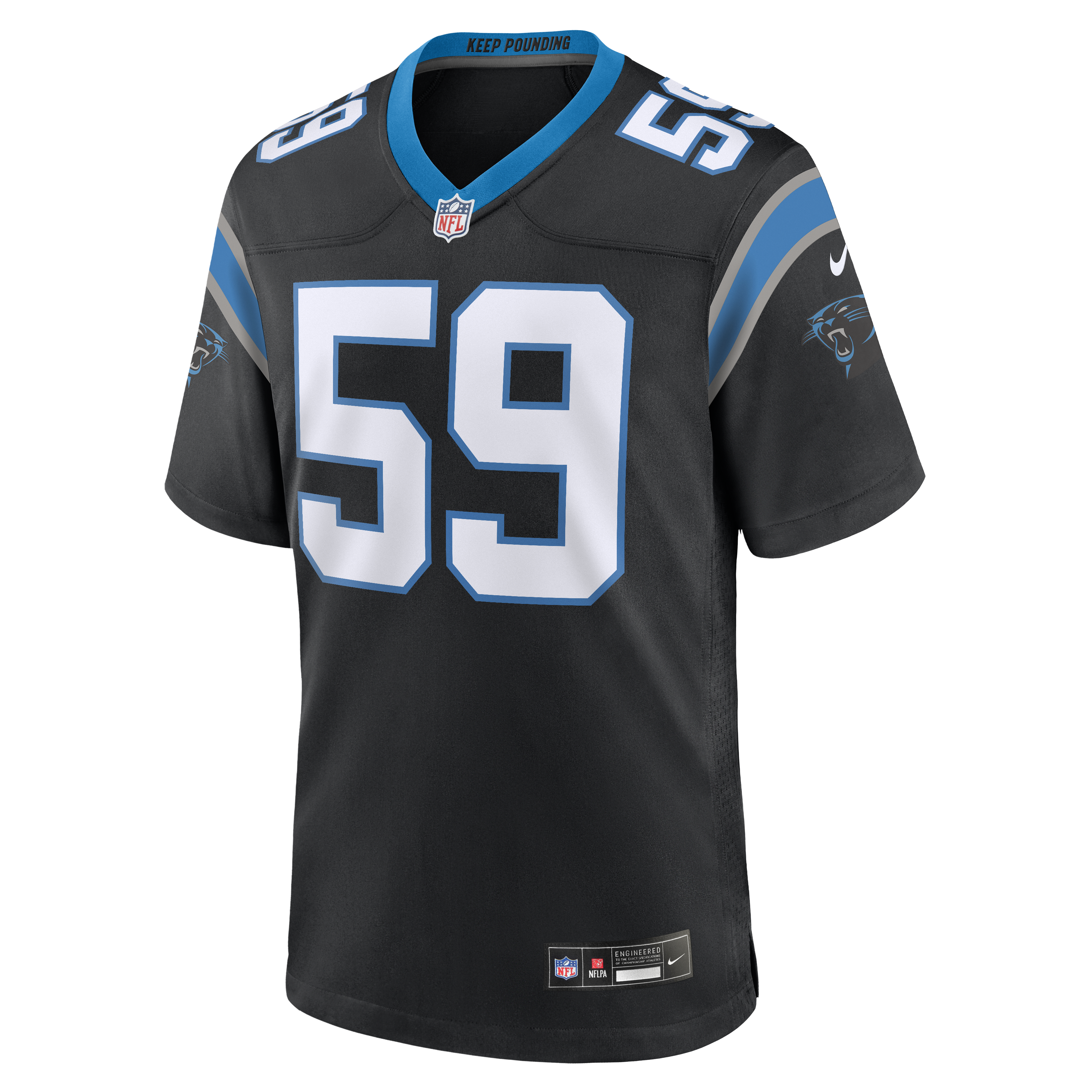 Luke Kuechly Carolina Panthers Nike Team Game Jersey -  Black
