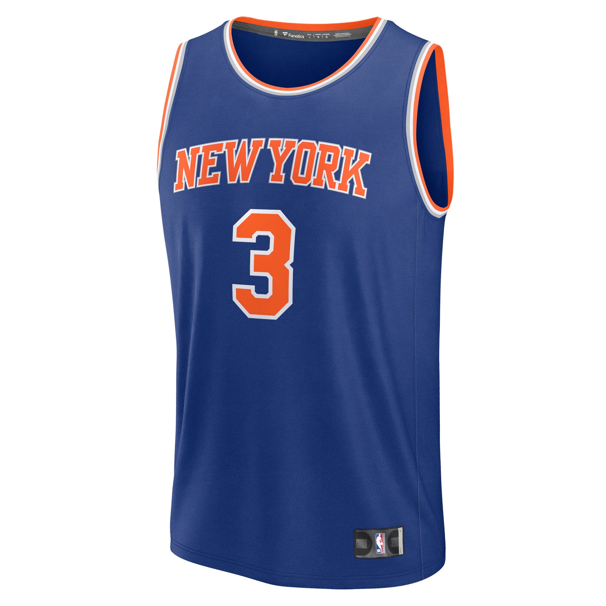 Josh Hart New York Knicks Fanatics Youth Fast Break Replica Player Jersey - Blue - Icon Edition