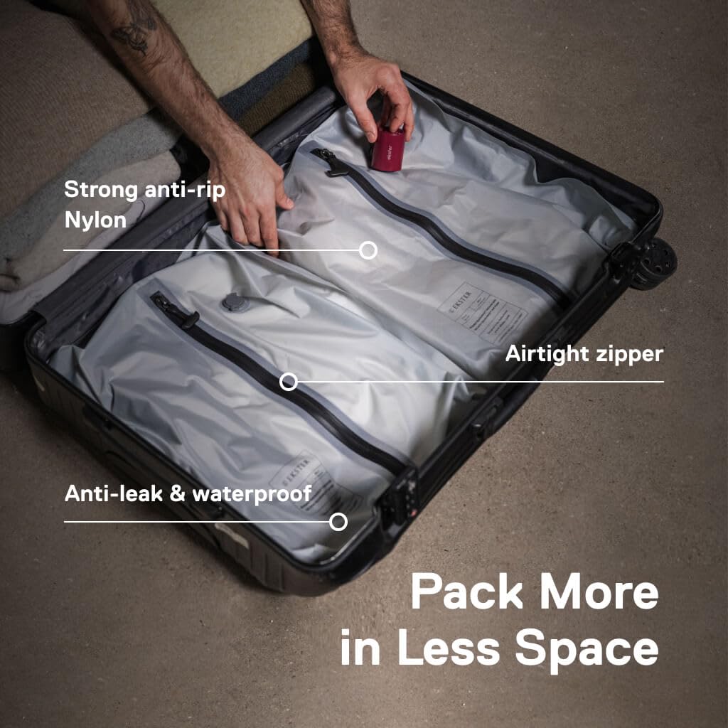 EKSTER Travel Pack Vacuum Kit - Waterproof 4-Pack Bags with Pump
