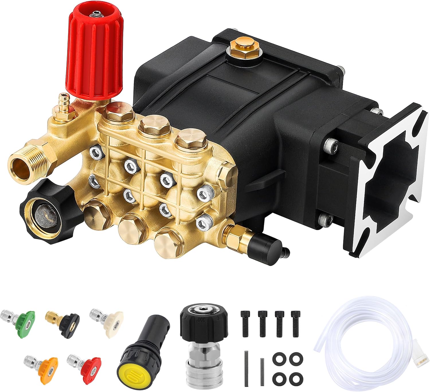 Tool Daily Horizontal Triplex Pressure Washer Pump, 3/4