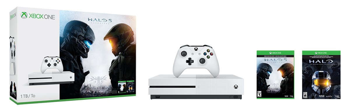 XBOX ONE S 1TB SYSTEM W/HALO COLLECTION (Renewed)