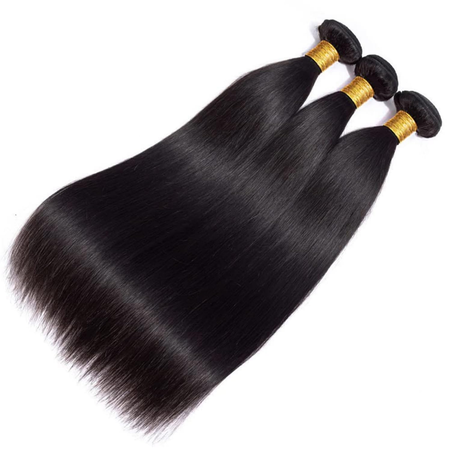 Straight Bundles Human Hair 22 24 26 Inch 300g/pack 12A Brazilian 3 Bundles for Women Double Weft Black Color
