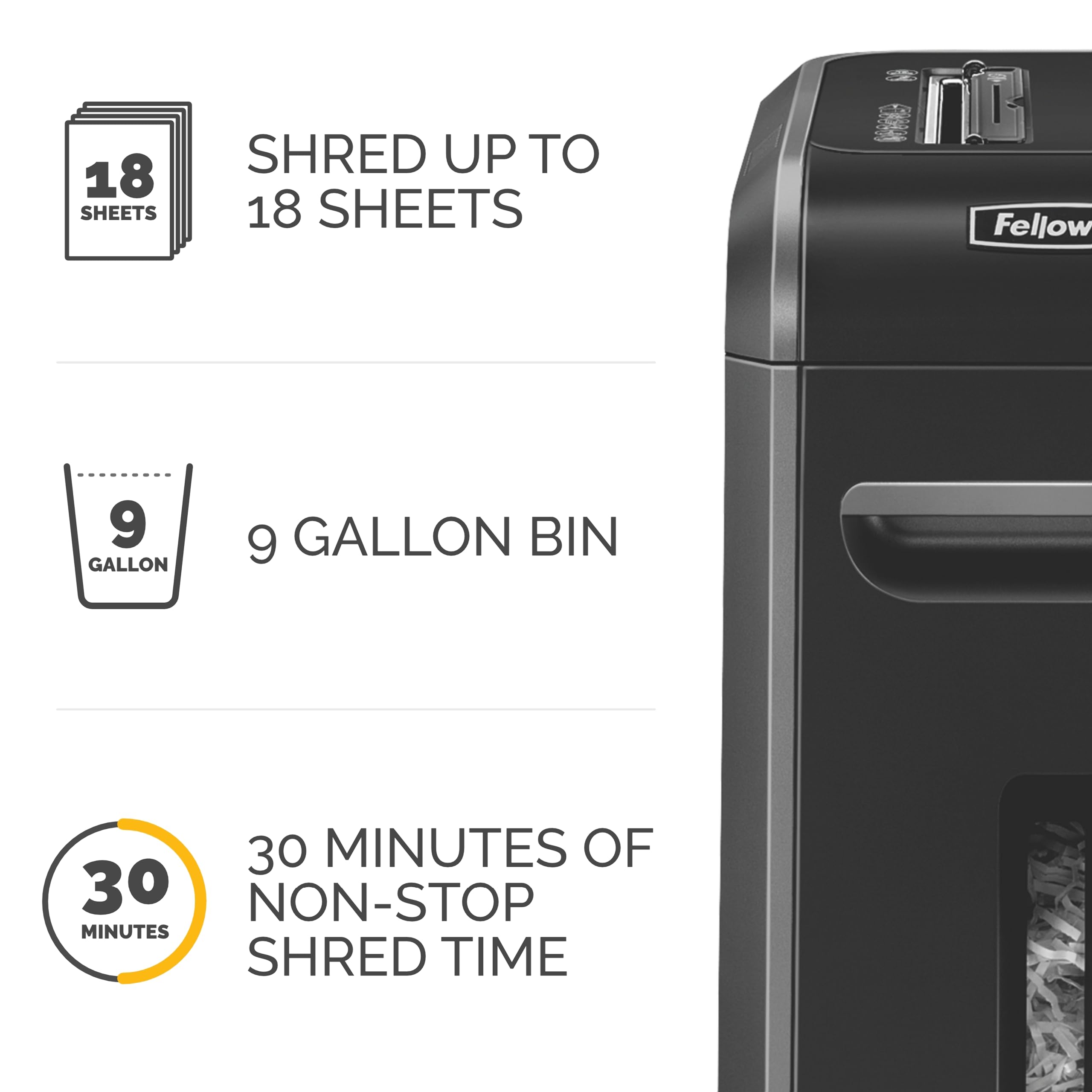 FELLOWES Powershred 99Ci 18-Sheet Heavy Duty Shredder