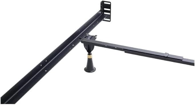 Maykoosh Sophisticated Simplicity Stool Bed Frame with Headboard/Footboard Attachment/6 Legs and Adjustable Glides, Queen/Eastern King, Adjustable,Durable