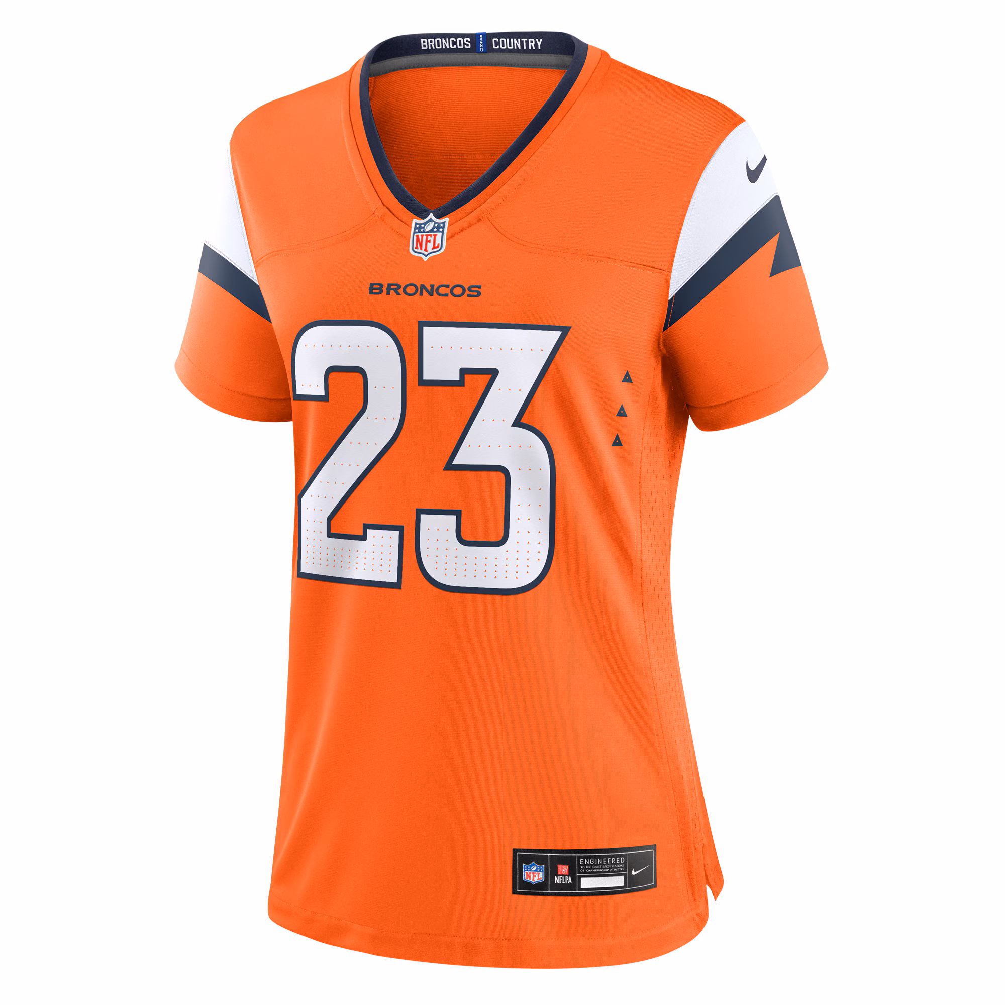 Jahdae Barron Denver Broncos Nike Women's Team Game Jersey -  Orange