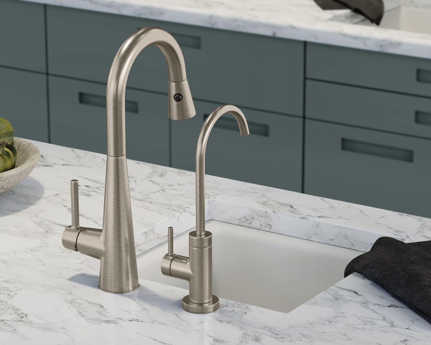 Moen 7664SRS Sleek One-Handle High Arc Pulldown Bar Faucet, Spot Resist Stainless