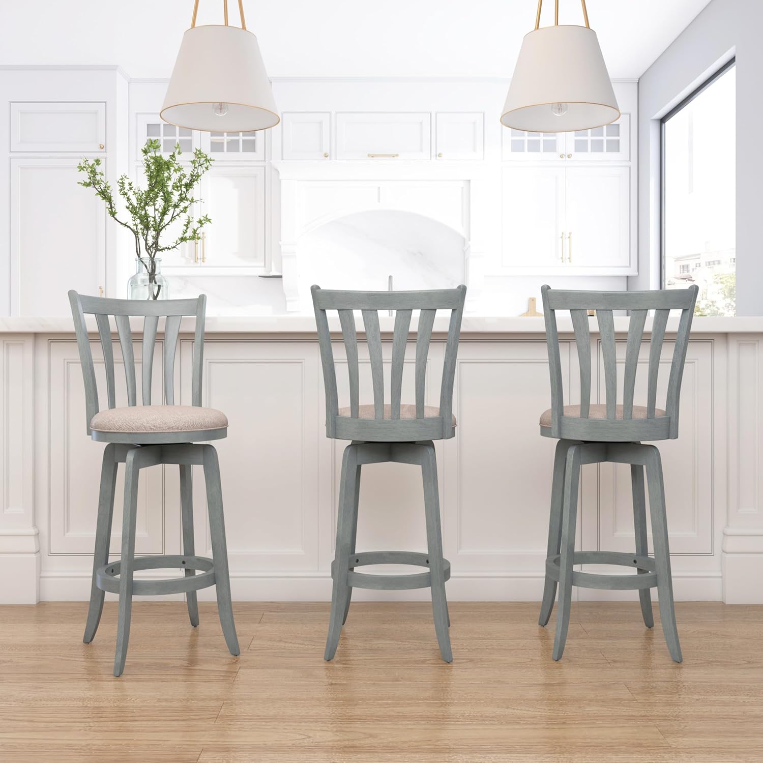 Hillsdale Furniture Savana Wood Bar Height Stool, 30