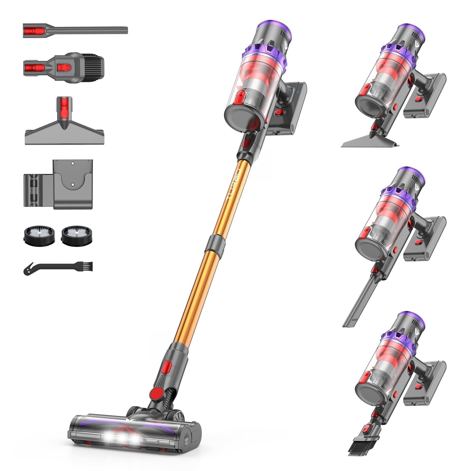 COOVY SU7 Cordless Vacuum Cleaner 580W Wireless Stick Vacuum