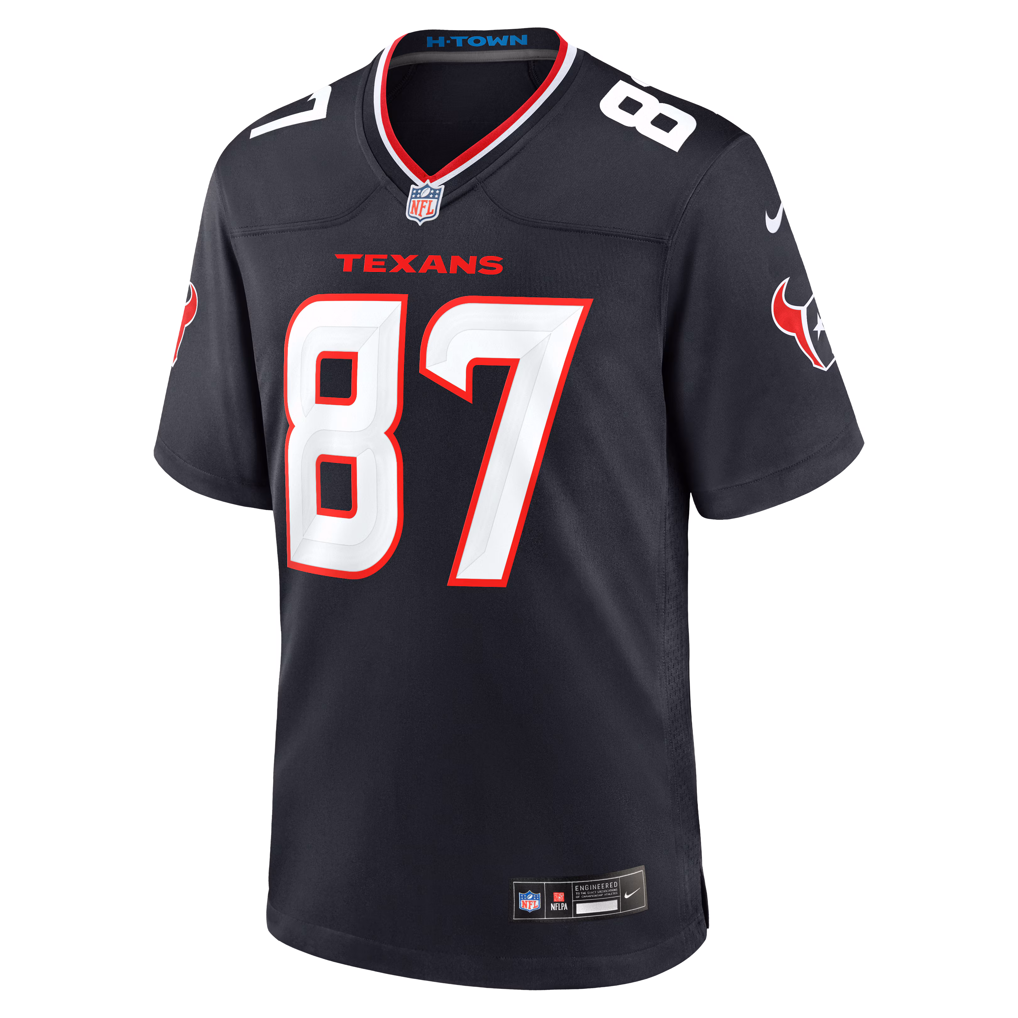 Foster Moreau Houston Texans Nike Team Game Jersey -  Navy