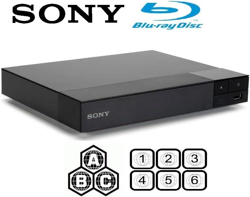 Region Free Blu-Ray Player Compatible with Sony BDP-S1700U Multi Region Code Free | Blu-Ray Regions A, B, C | DVD Regions 0-8 with Dynastar 6FT HDMI Bundle