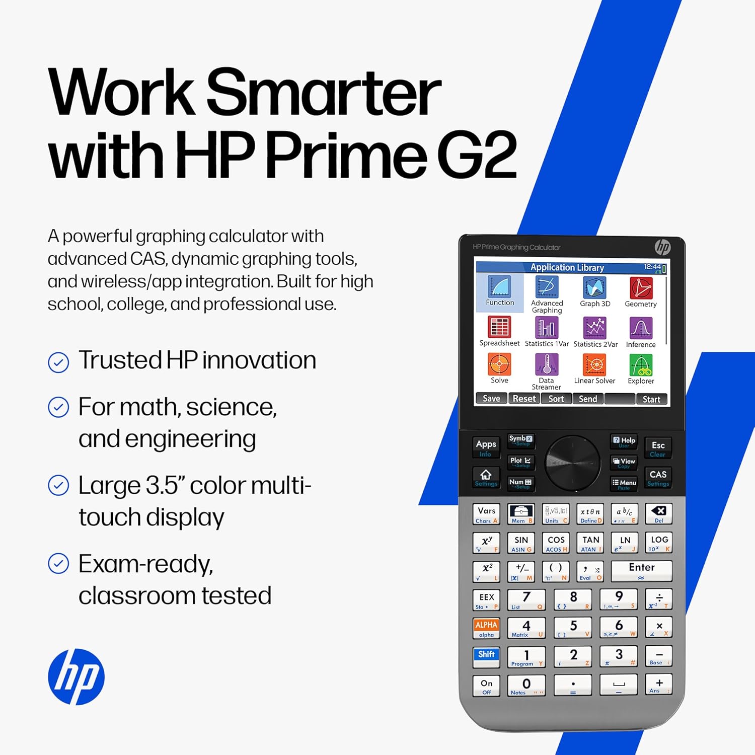 HP Prime G2 Graphing Calculator – Multi-Touch 3.5