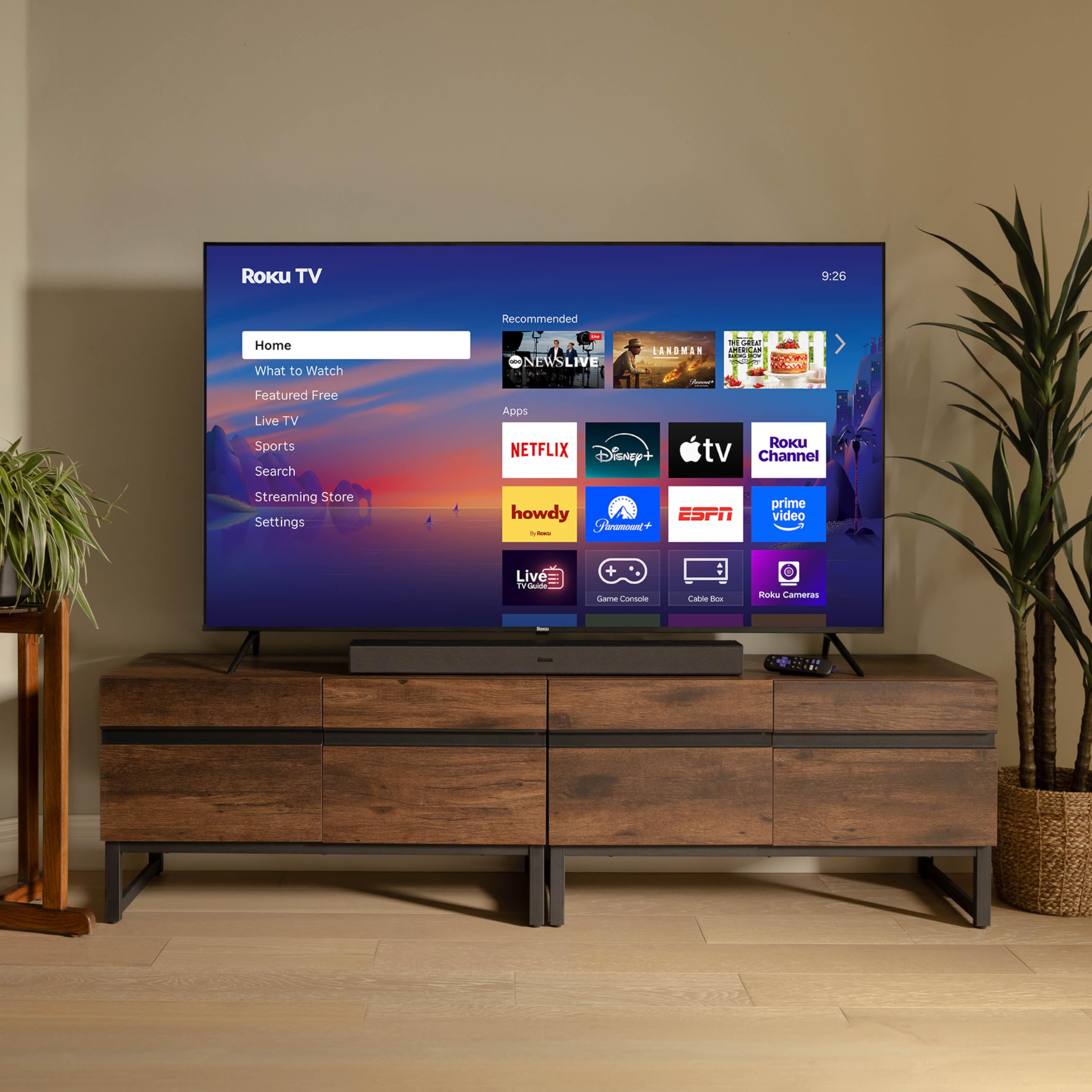 ROKU Smart TV 65-Inch 4K HDR with Enhanced Voice Remote