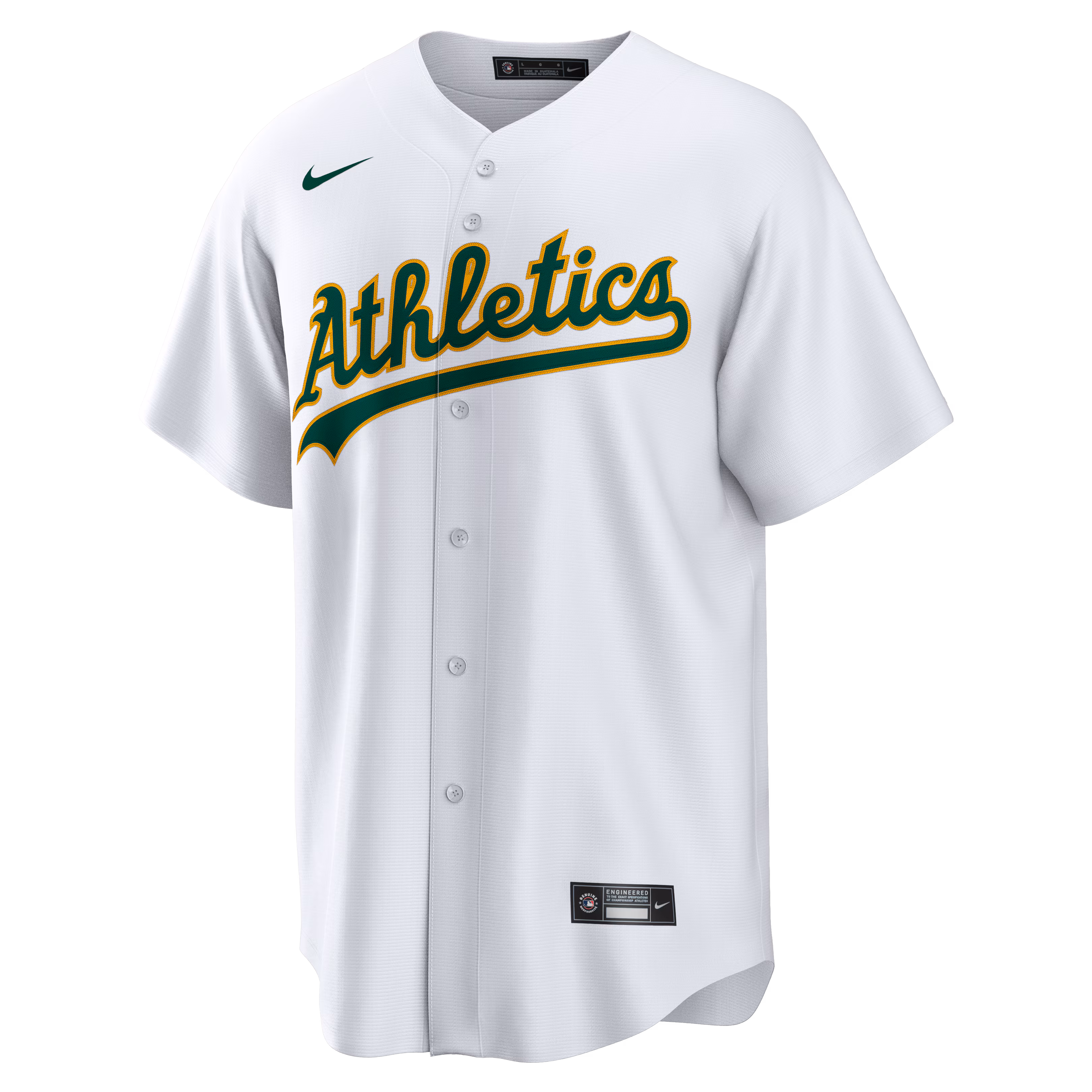 Athletics Nike Home Big & Tall Replica Jersey - White