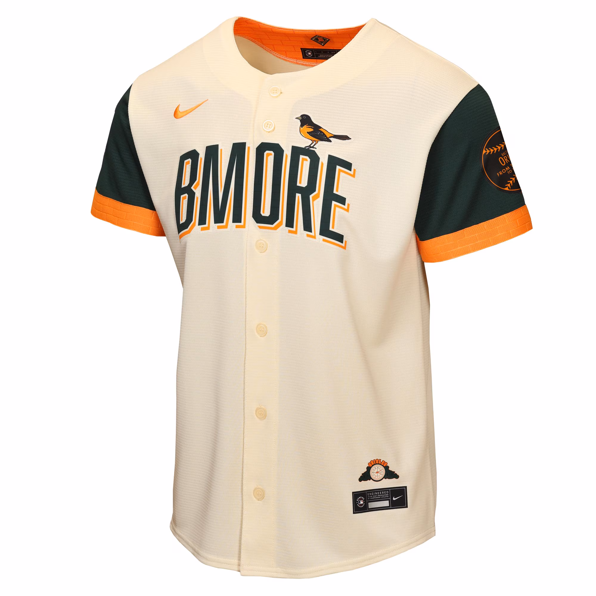 Baltimore Orioles Nike Youth 2026 City Connect Stadium Jersey - Cream