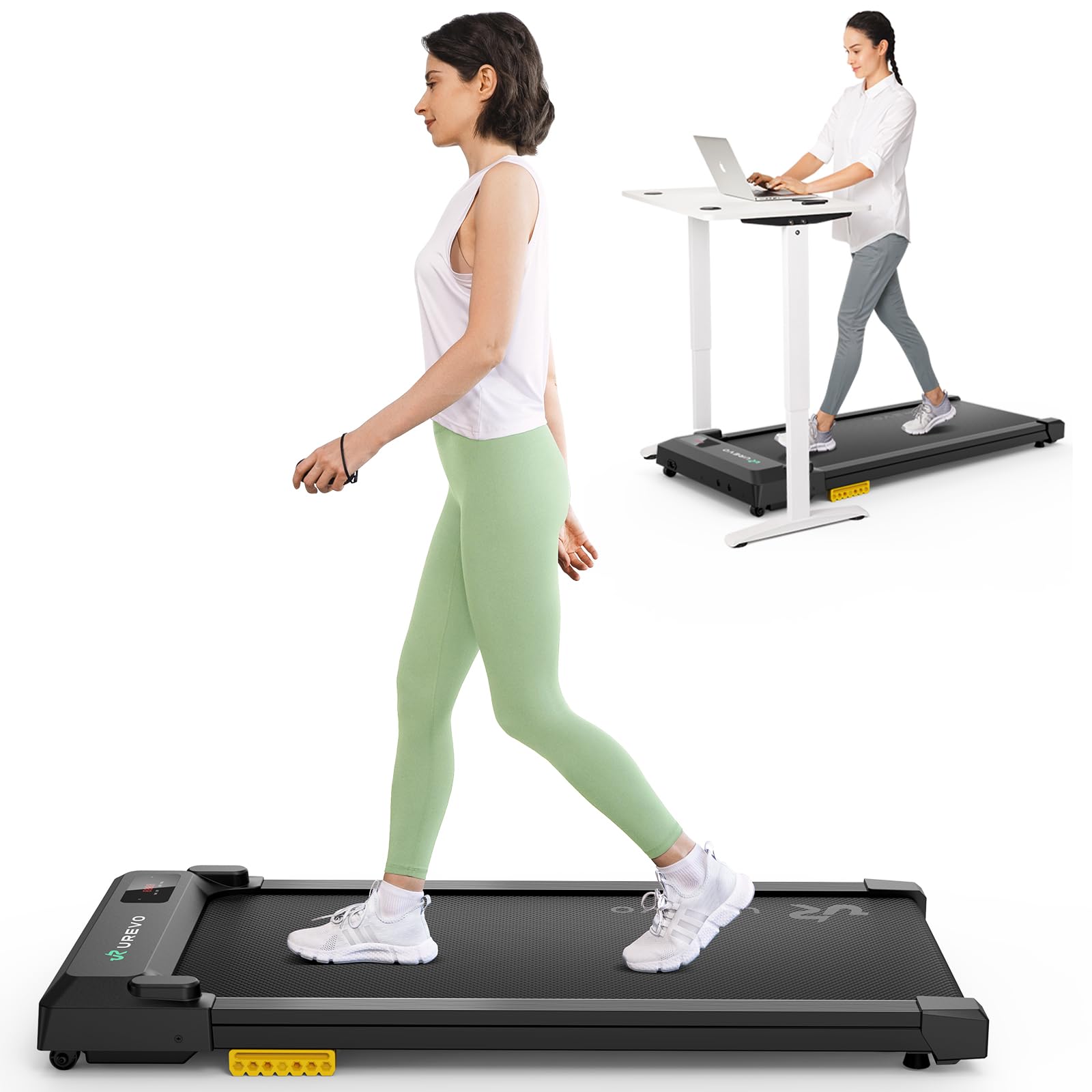 UREVO Smart Walking Pad - Quiet Standing Desk Treadmill
