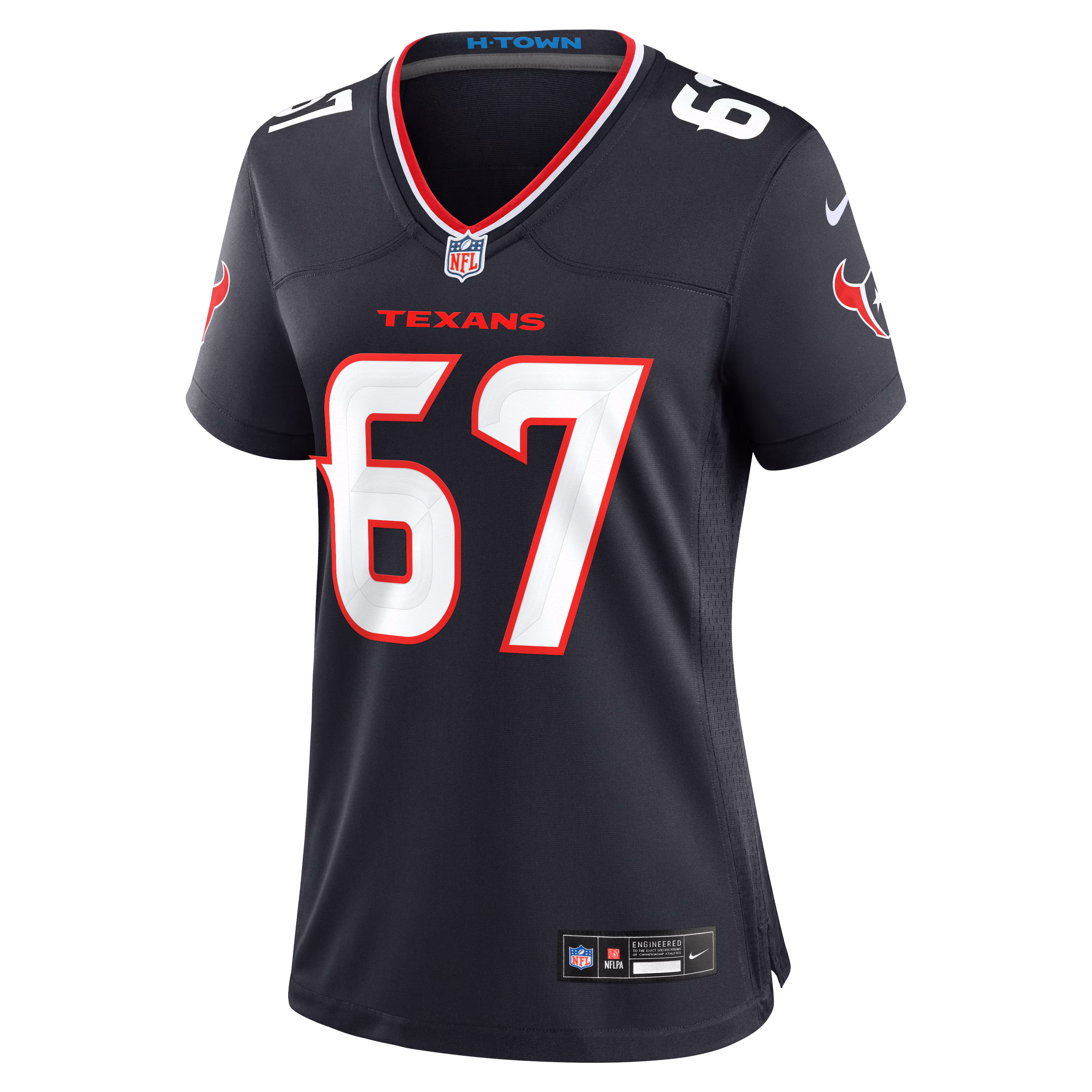 Evan Brown Houston Texans Nike Women's Team Game Jersey -  Navy