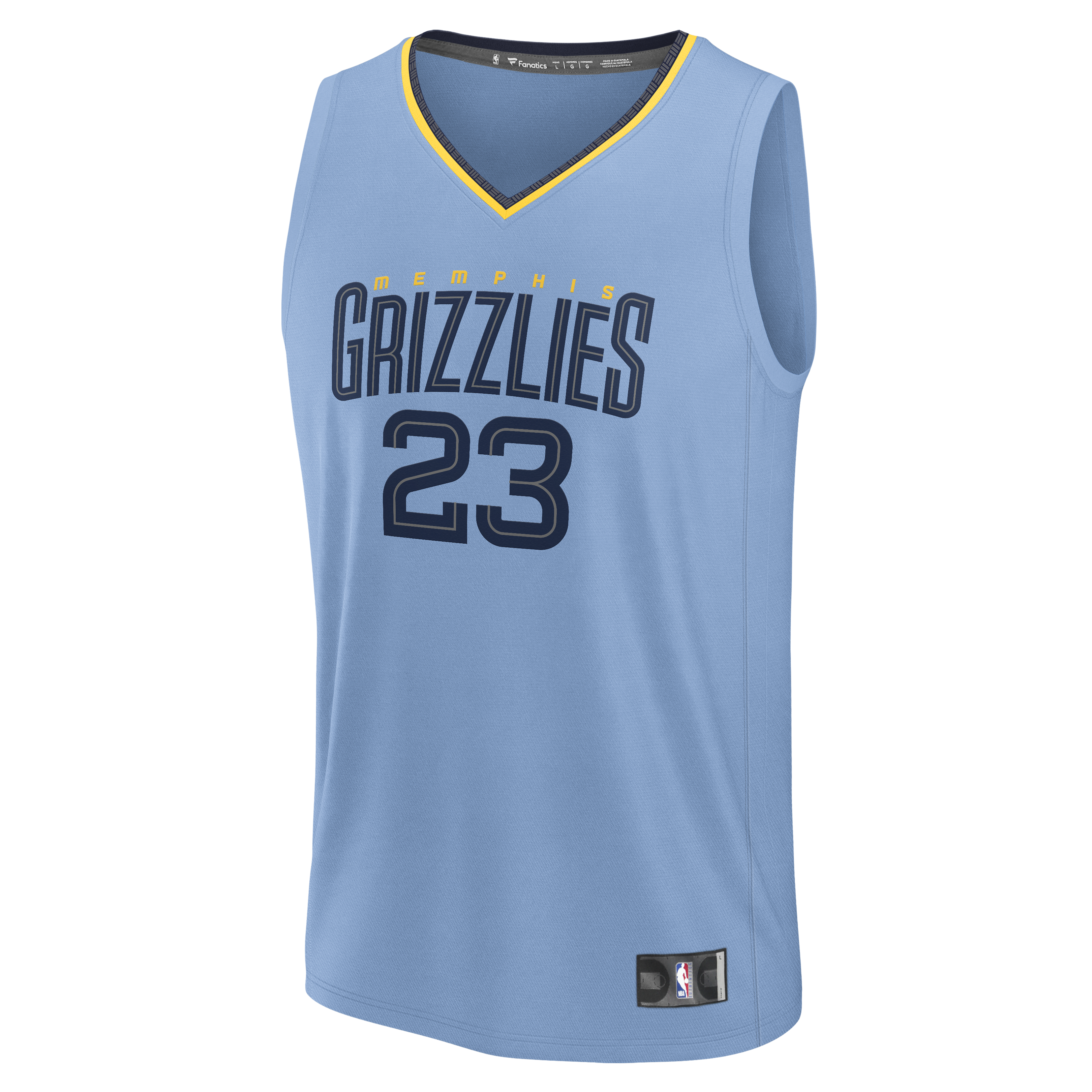 Cedric Coward Memphis Grizzlies Fanatics Fast Break Replica Player Jersey - Statement Edition - Light Blue