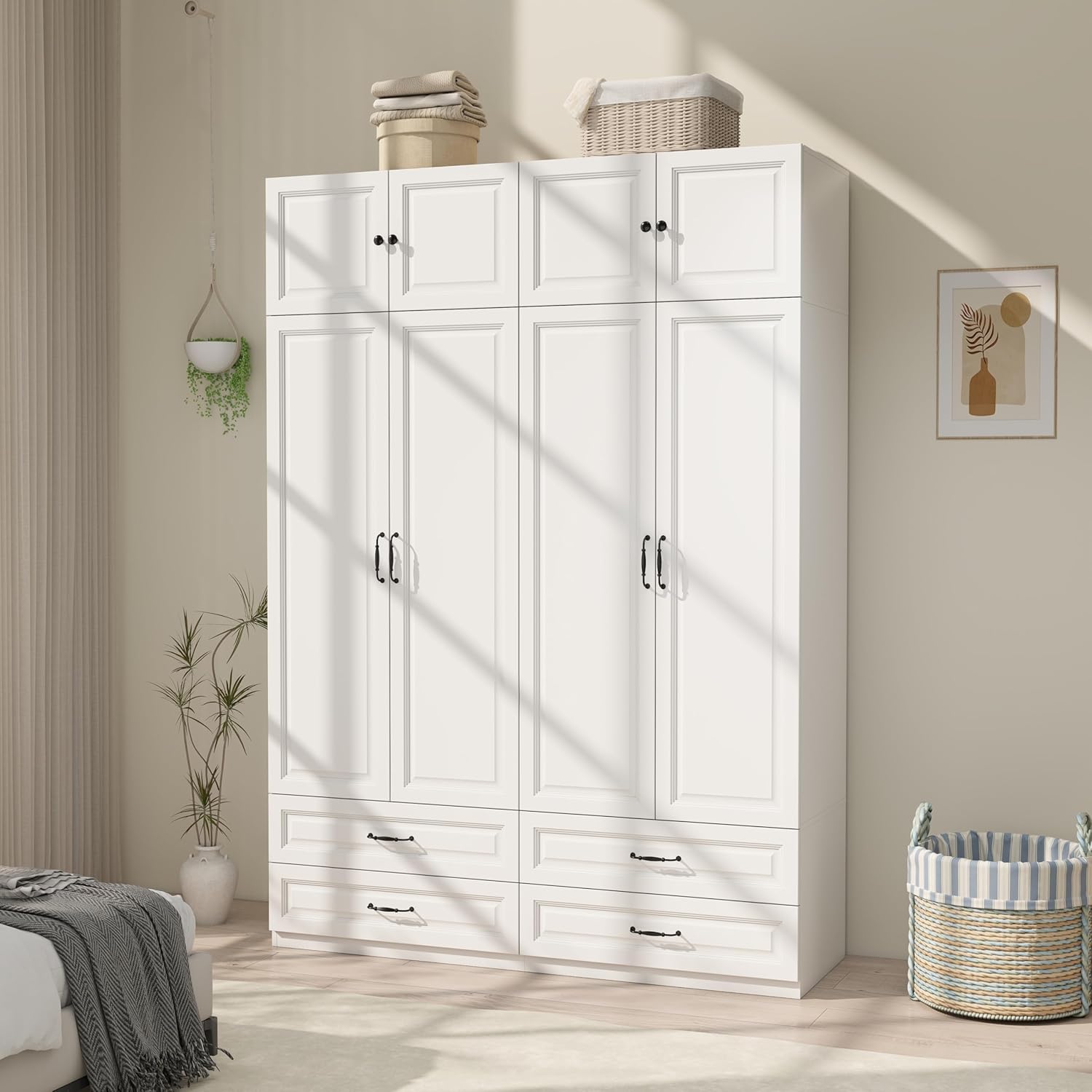 Armoire Wardrobe Closet with Doors: 89