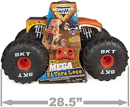 Monster Jam, Official Mega Grave Digger All-Terrain Remote Control Monster Truck with Lights sgtnighsdesigns
