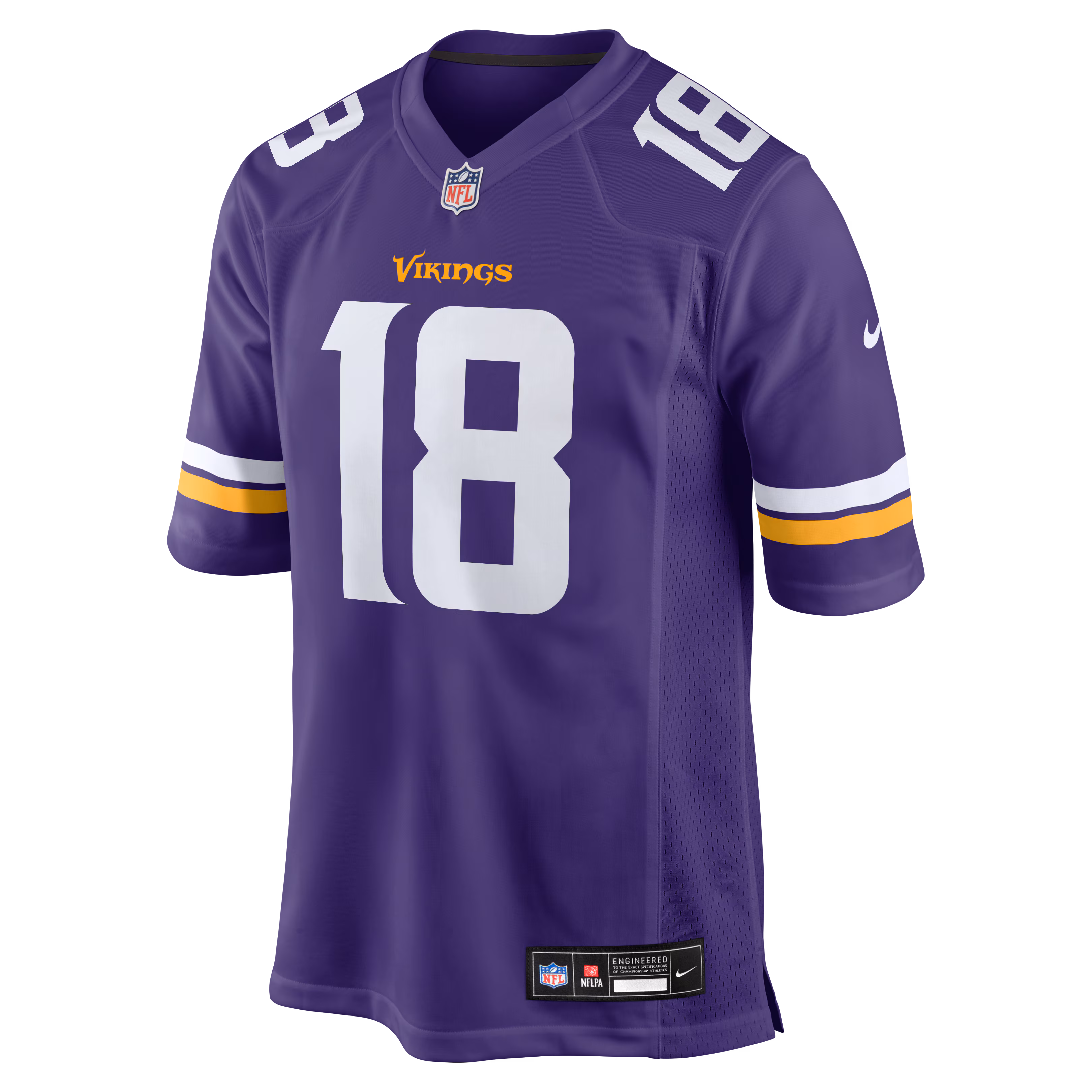 Justin Jefferson Minnesota Vikings Nike Player Game Jersey - Purple
