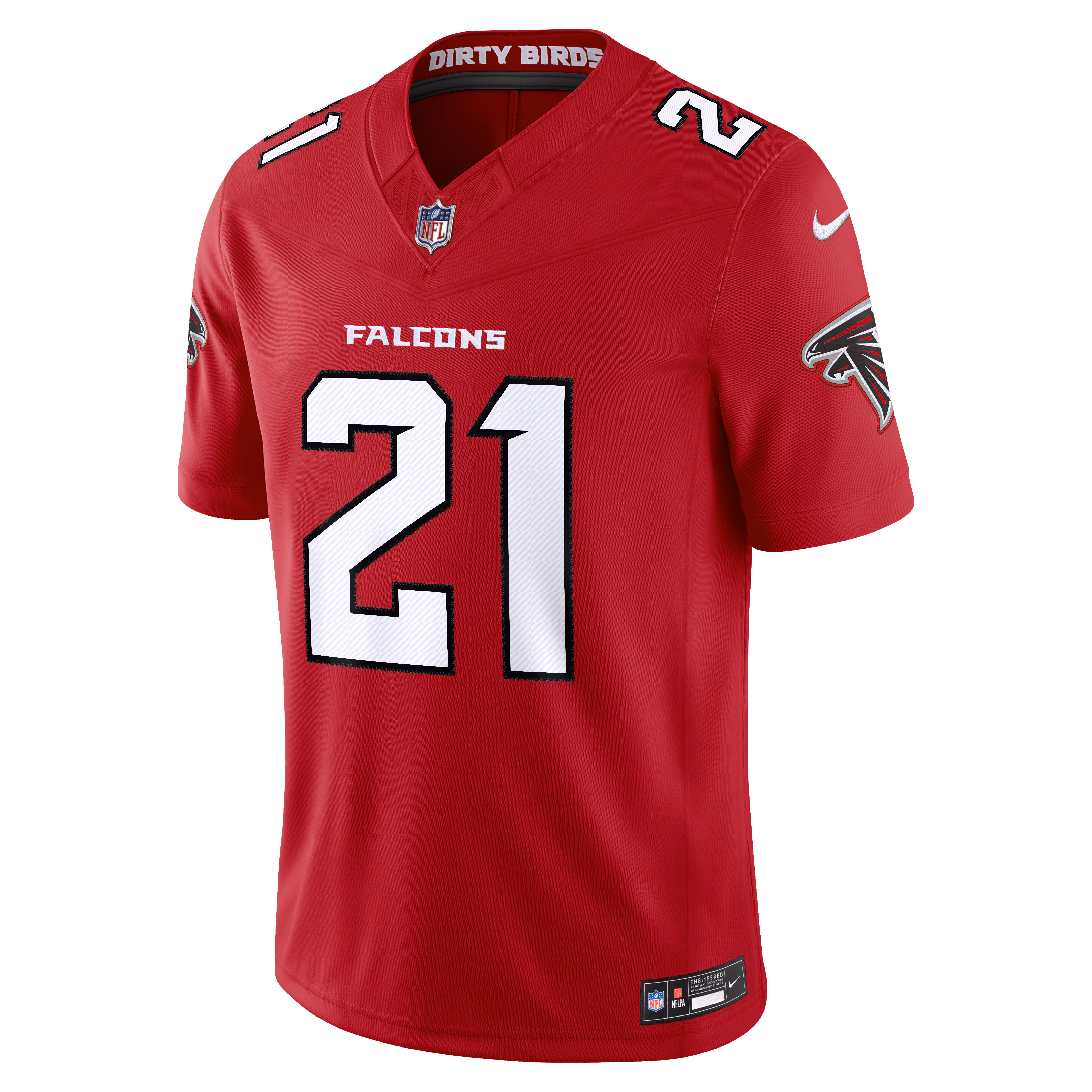 Deion Sanders Atlanta Falcons Nike Vapor F.U.S.E. Stitched Retired Limited Jersey - Red