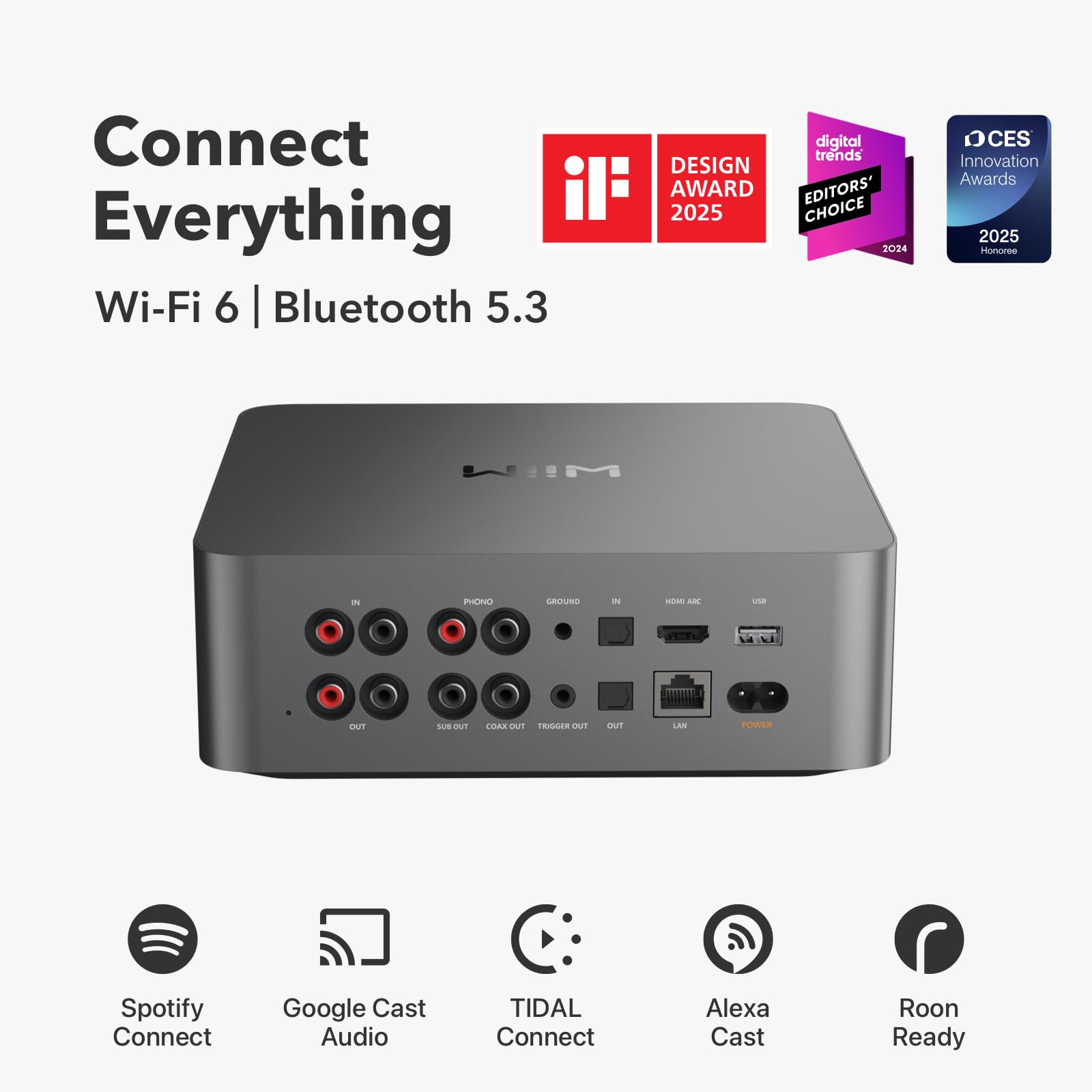 WIIM Ultra Music Streamer & Digital Preamp - Touchscreen