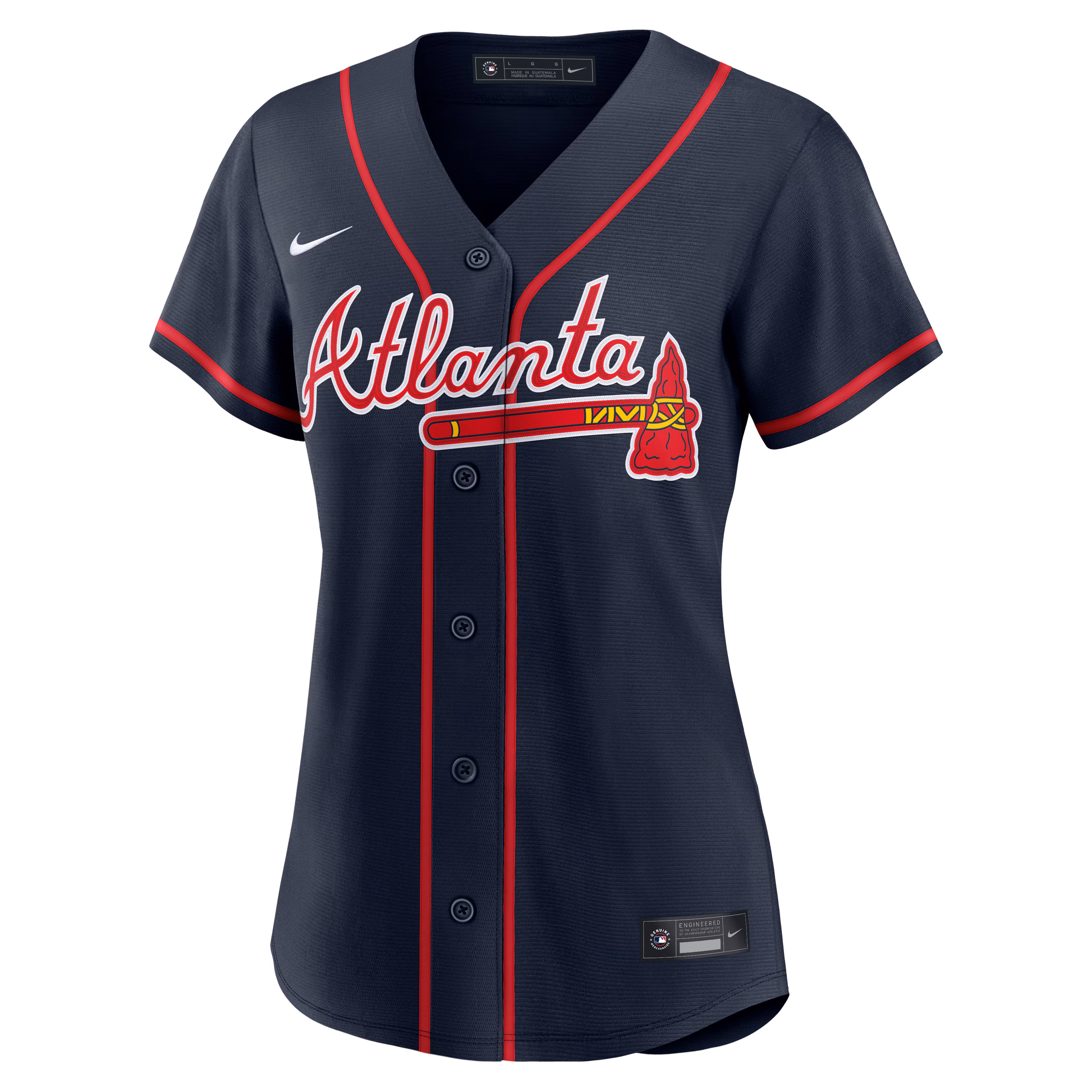 Ronald Acuña Jr. Atlanta Braves Nike Women's Alternate Replica Jersey - Navy