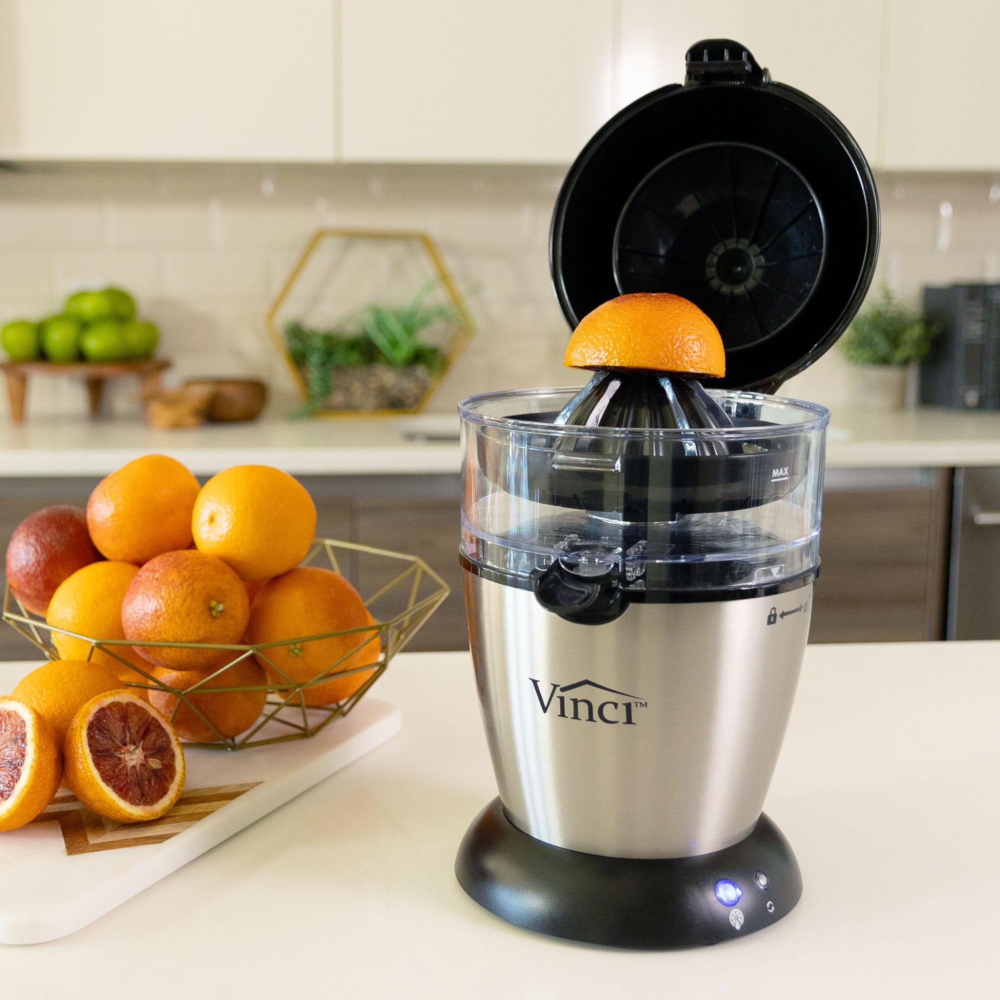 VINCI Hands Free Electric Citrus Juicer - Easy Clean Squeezer
