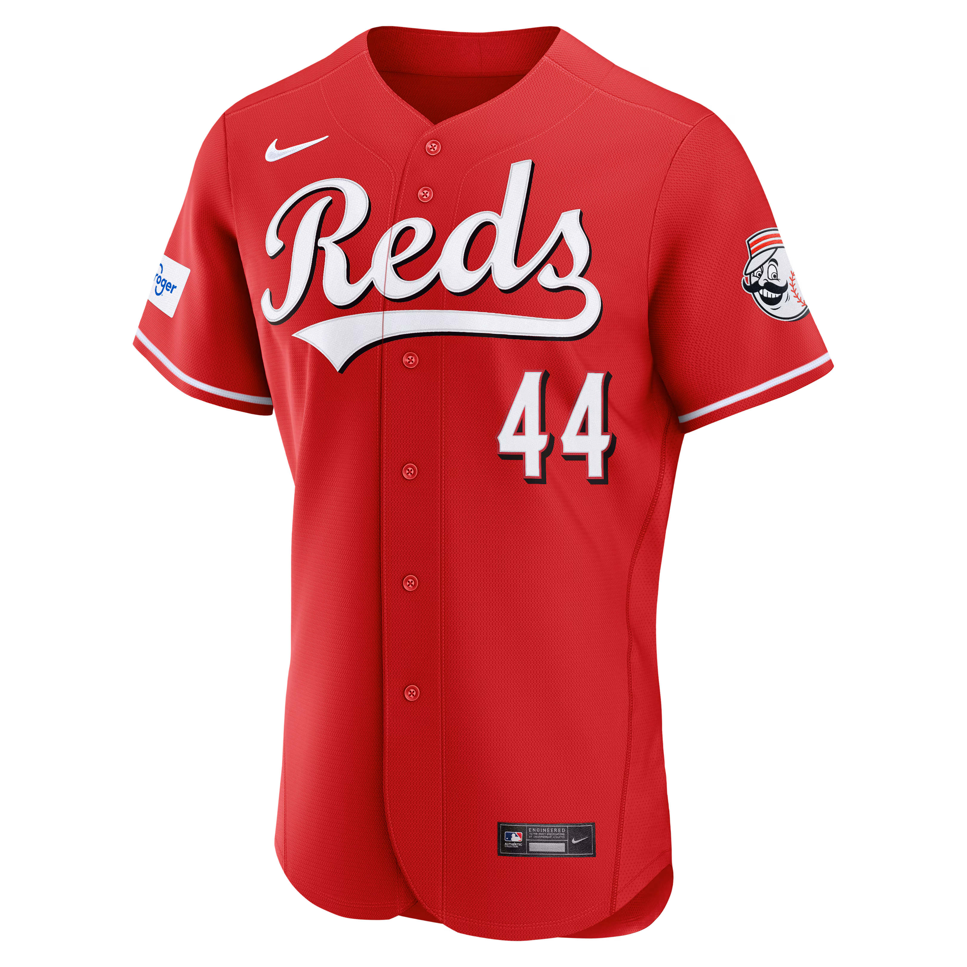 Elly De La Cruz Cincinnati Reds Nike Alternate Authentic Sponsor Patch Jersey - Red
