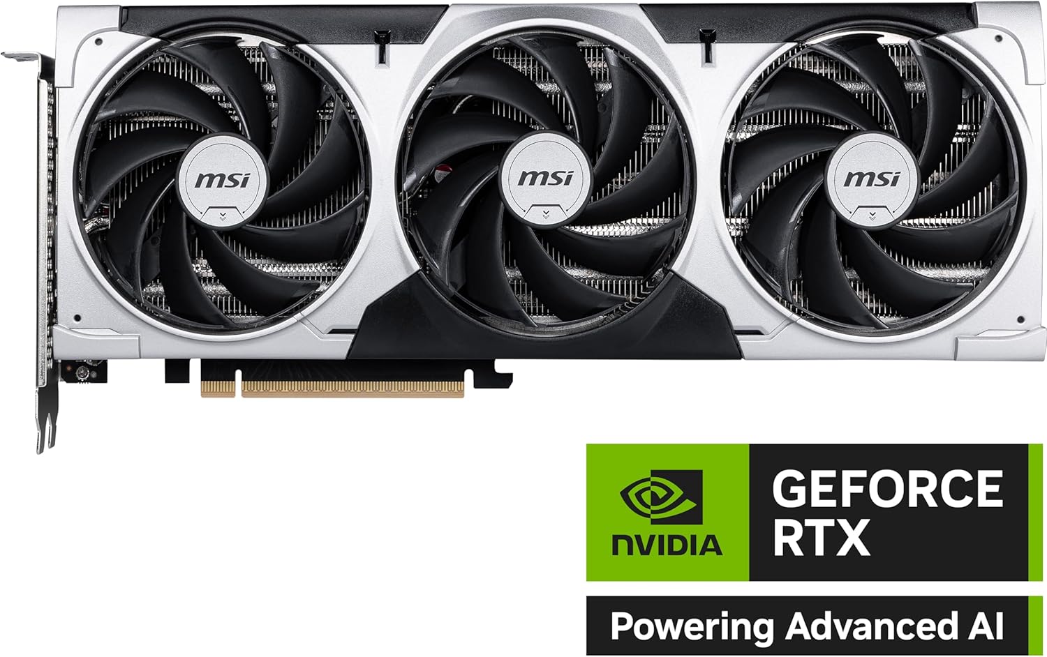 msi Gaming RTX 5060 Ti 8G Ventus 3X OC Graphics Card (8GB GDDR7,128-bit, Extreme Performance: 2602 MHz, DisplayPort x3 2.1a, HDMI 2.1b, NVIDIA Blackwell Architecture)