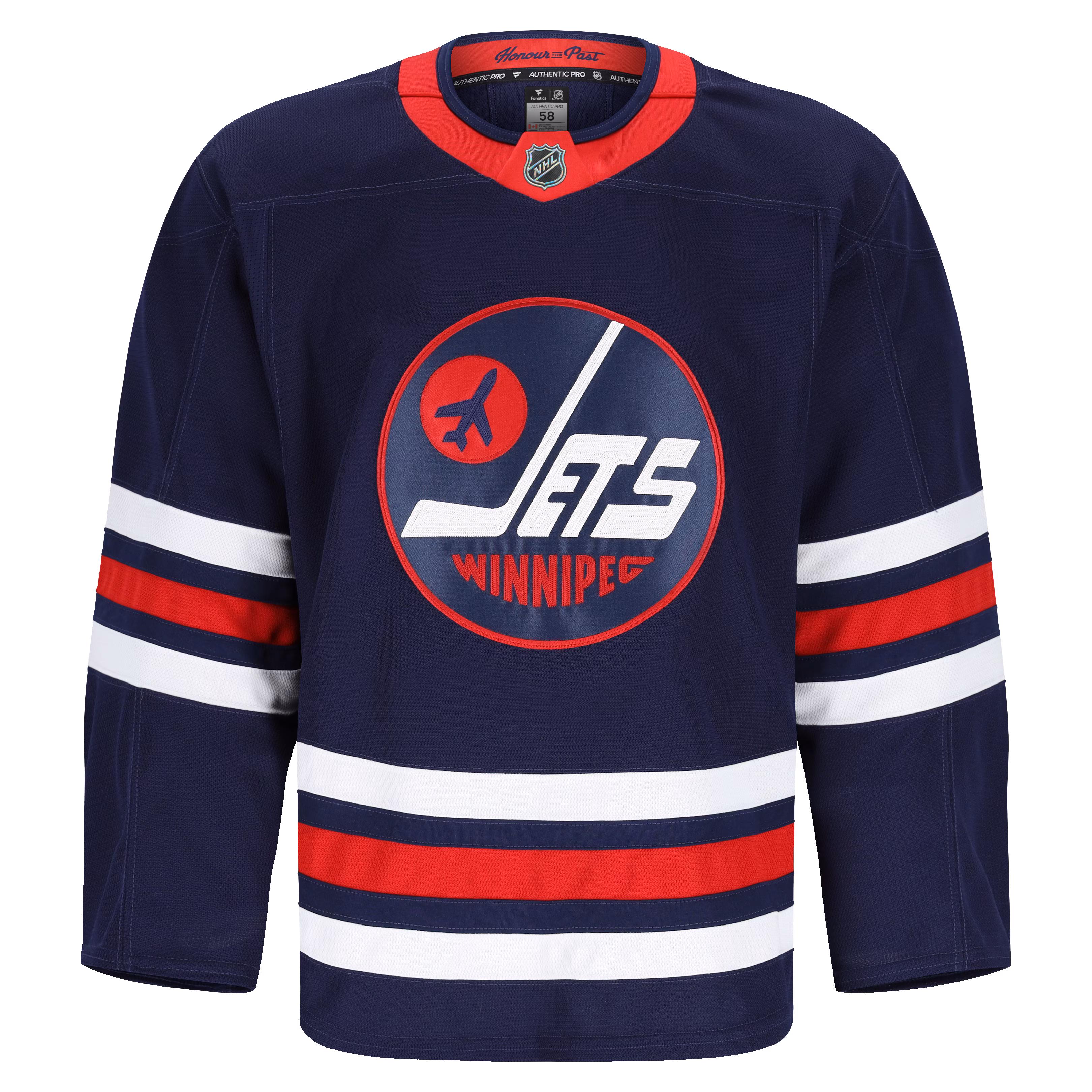 Winnipeg Jets Fanatics Alternate Authentic Pro Jersey - Navy