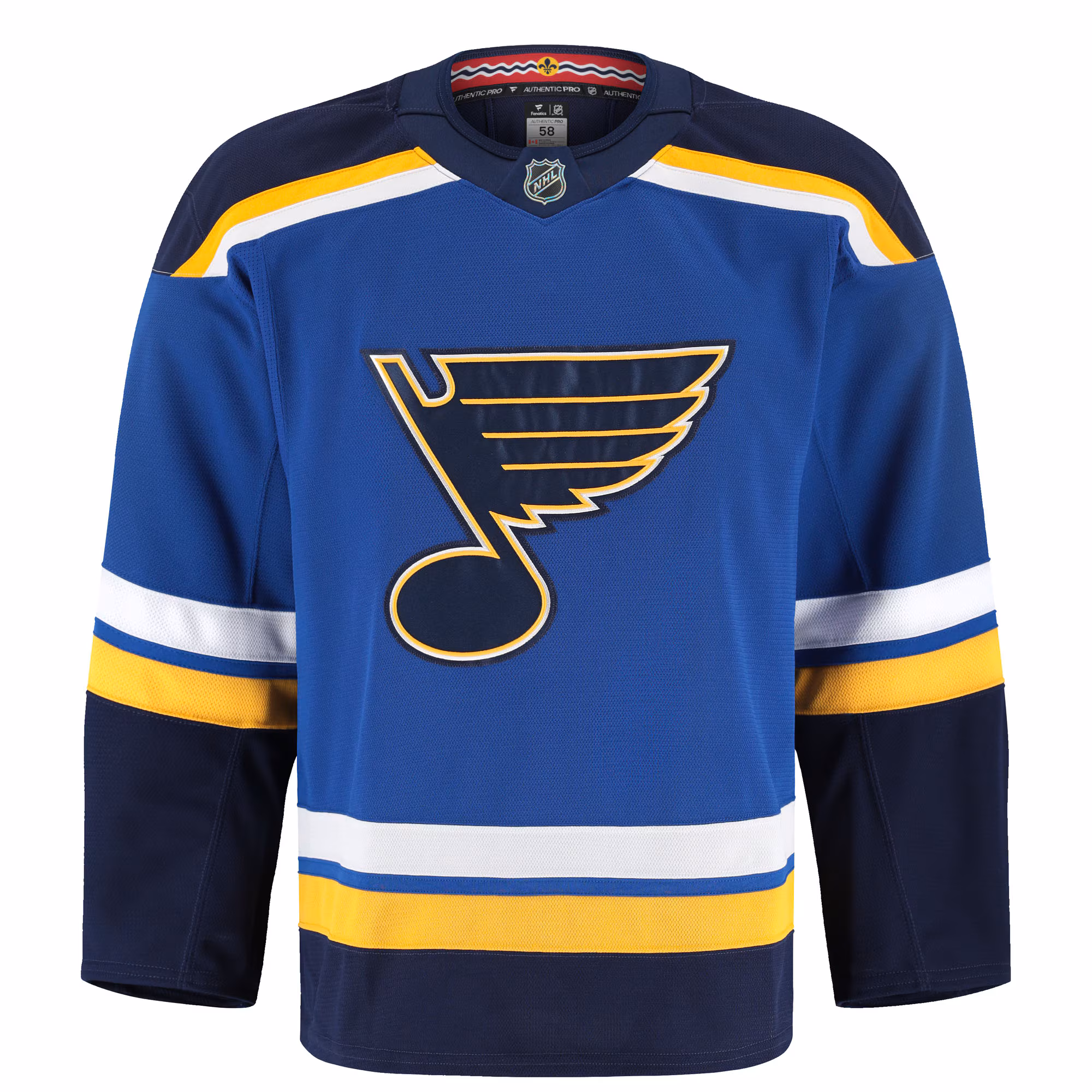 St. Louis Blues Fanatics Home Authentic Pro Jersey - Blue