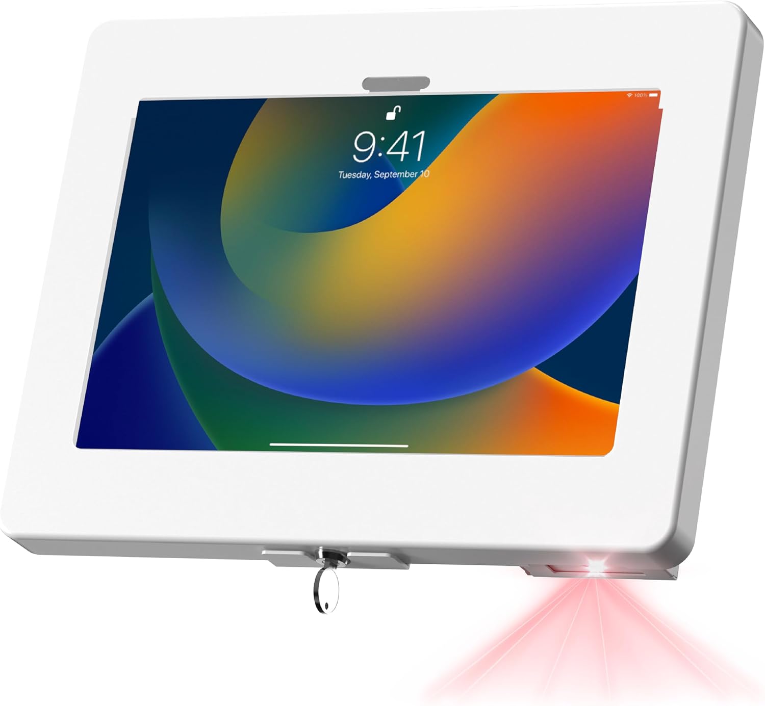 iPad Wall Mount with Barcode Scanner – CTA Anti-Theft Tablet Enclosure with Honeywell Barcode Scanner for iPad 10.9