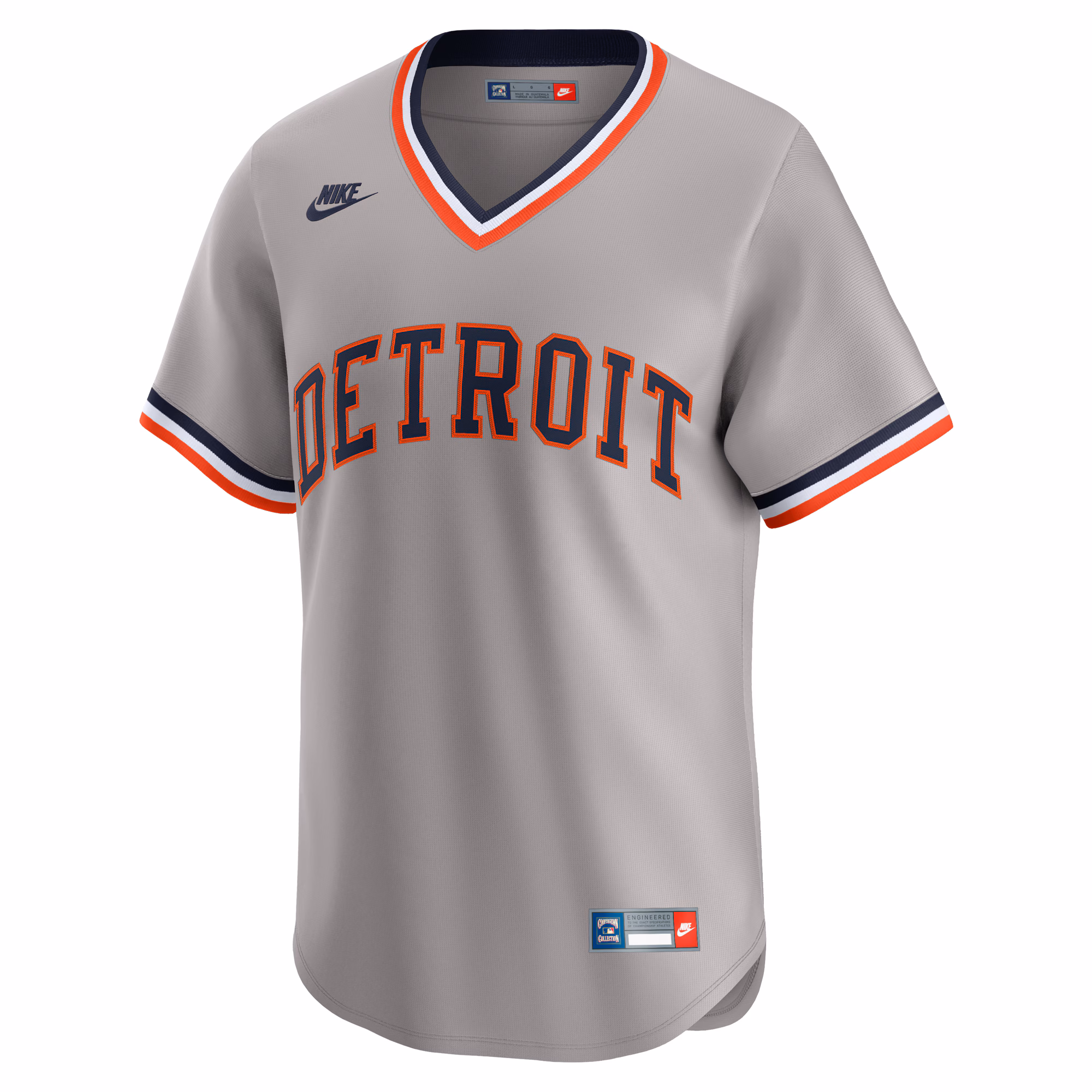 Detroit Tigers Nike Cooperstown Collection Limited Jersey - Gray