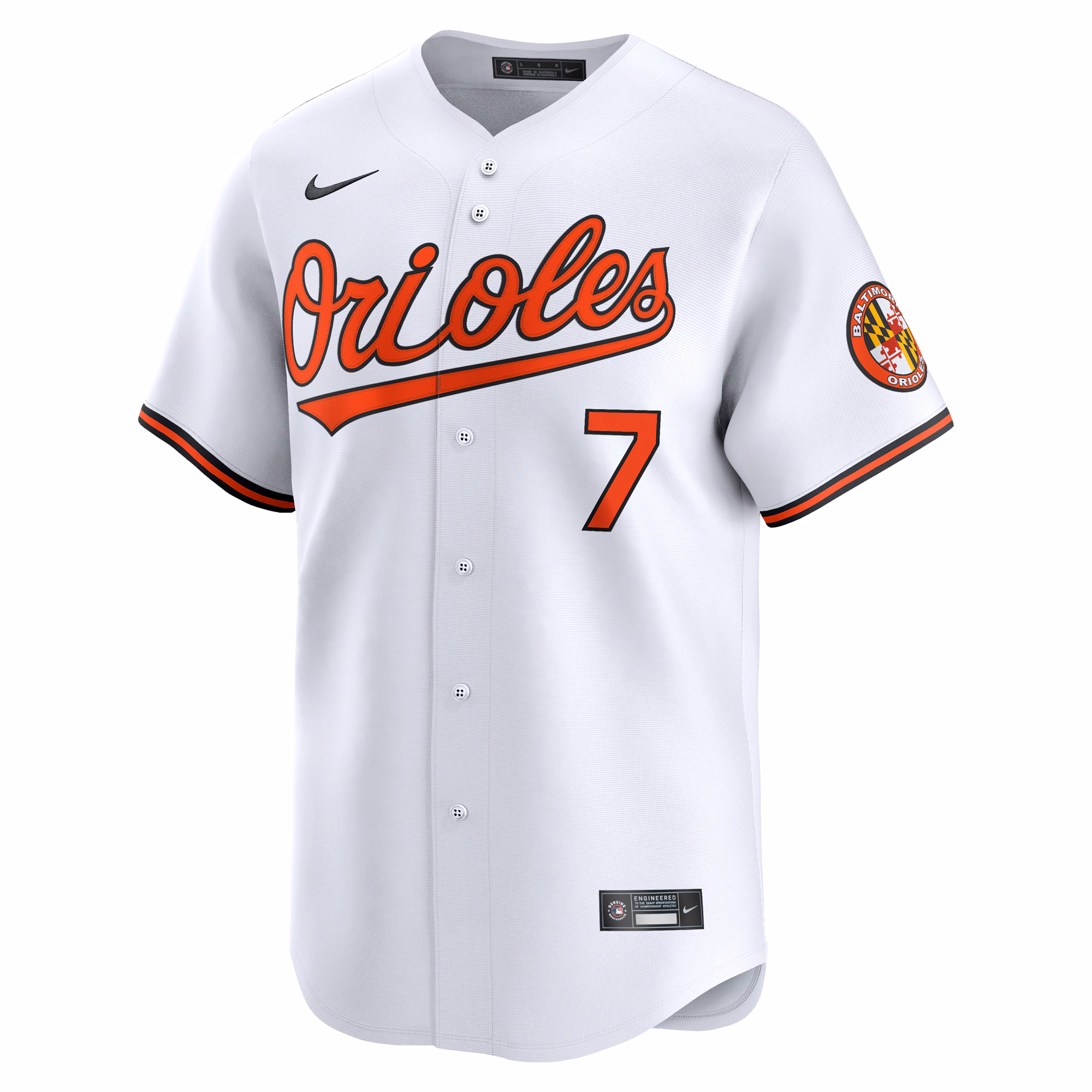 Jackson Holliday Baltimore Orioles Nike Home Limited Player Jersey - White