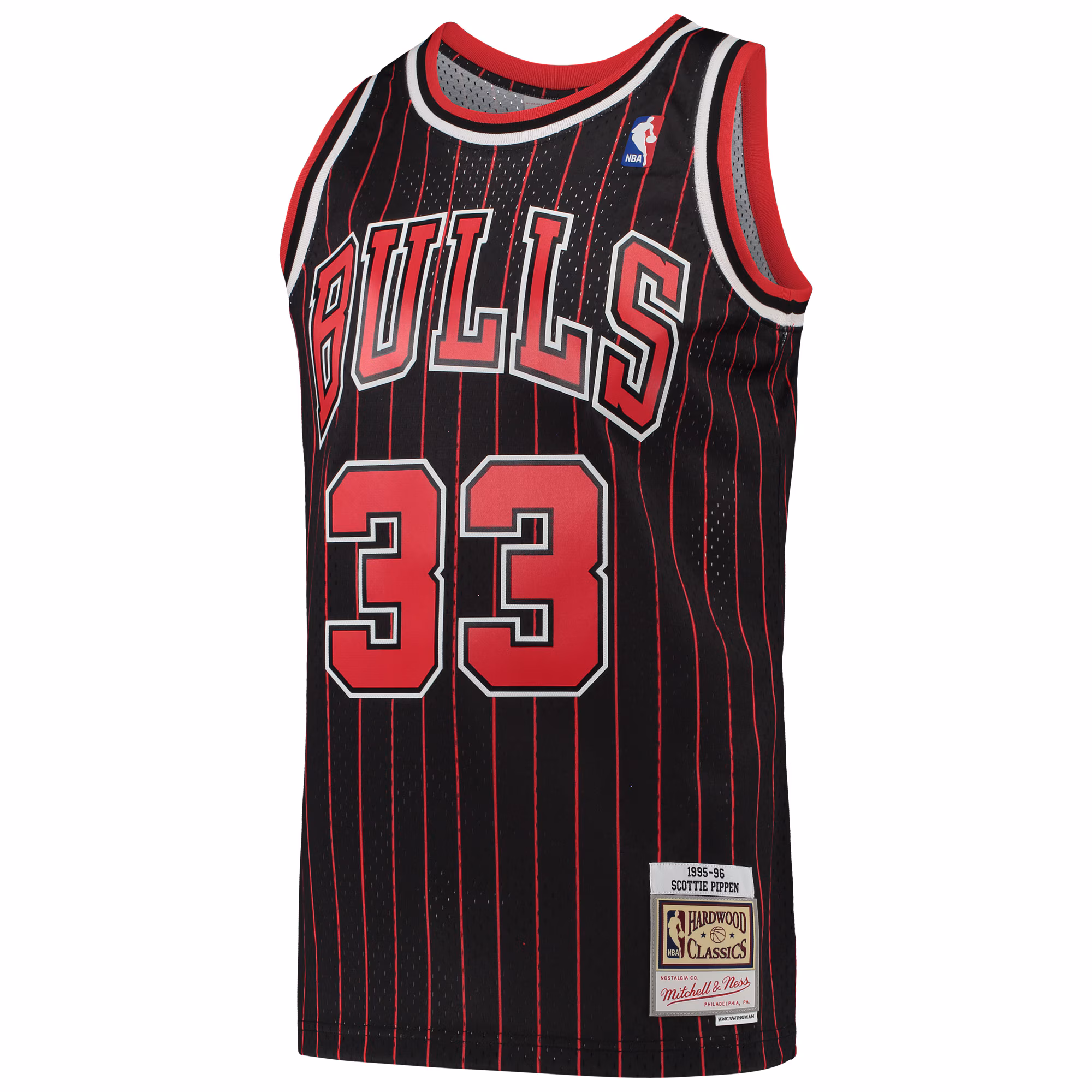 Scottie Pippen Chicago Bulls Mitchell & Ness Hardwood Classics Swingman Jersey - Black