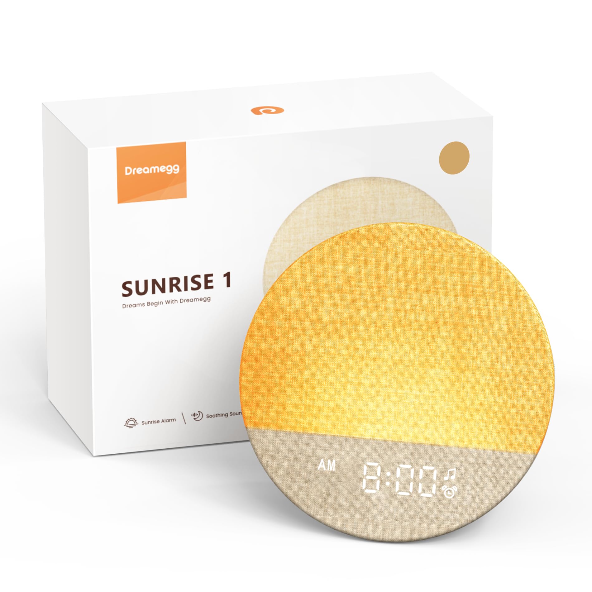 DREAMEGG Sunrise 1 Alarm Clock & Sound Machine for Sleep