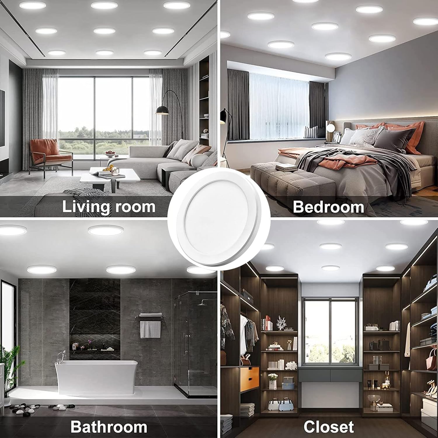 7 inch LED Ceiling Light Flush Mount, Ultra Slim 0.63