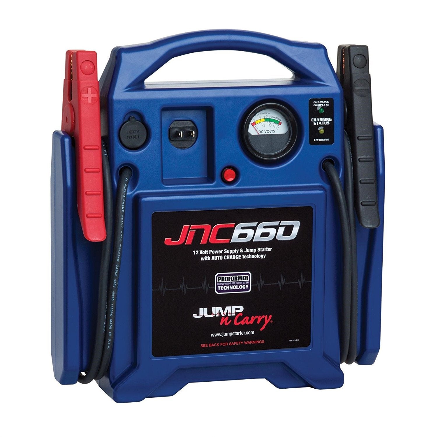 CLORE AUTOMOTIVE Jump-N-Carry JNC660 1700A 12V Jump Starter, Blue