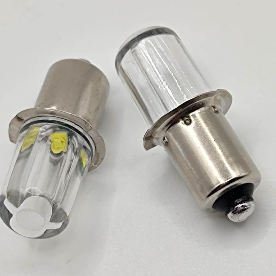 P13.5S PR2 PR3 Led Bulb for 2.8 3V 2CD Cell LED Flashlight Upgrade Replacement Bulb (4Pack)