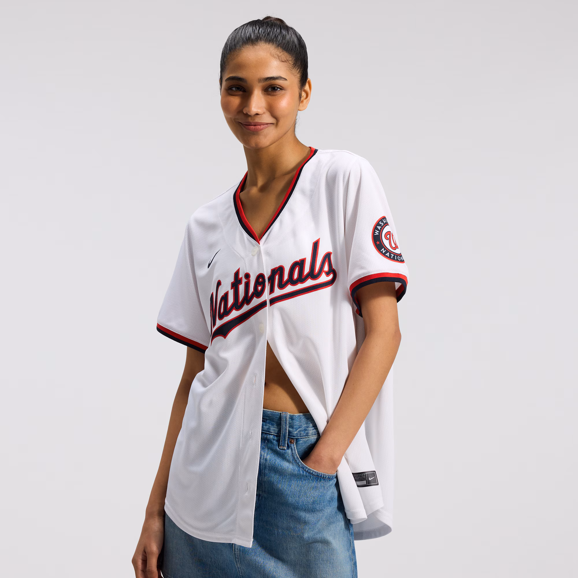 CJ Abrams Washington Nationals Nike Women's Home Limited Player Jersey – White