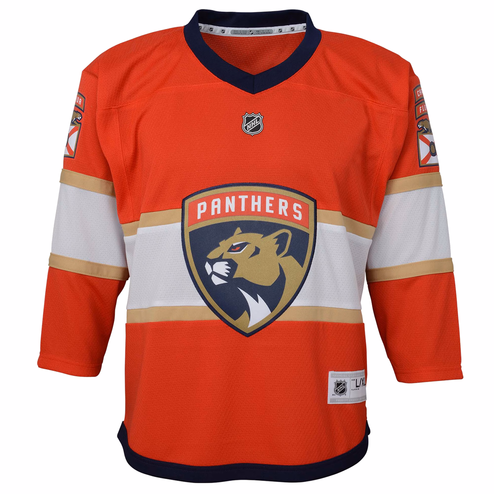 Florida Panthers Youth Home Replica Blank Jersey - Red