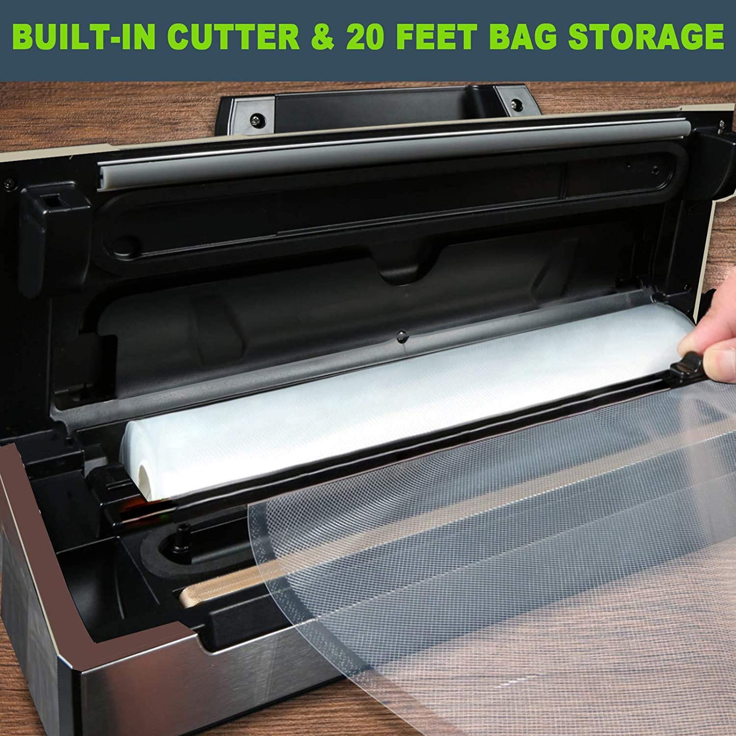 POTANE Precision Vacuum Machine - Pro Food Sealer with Cutter