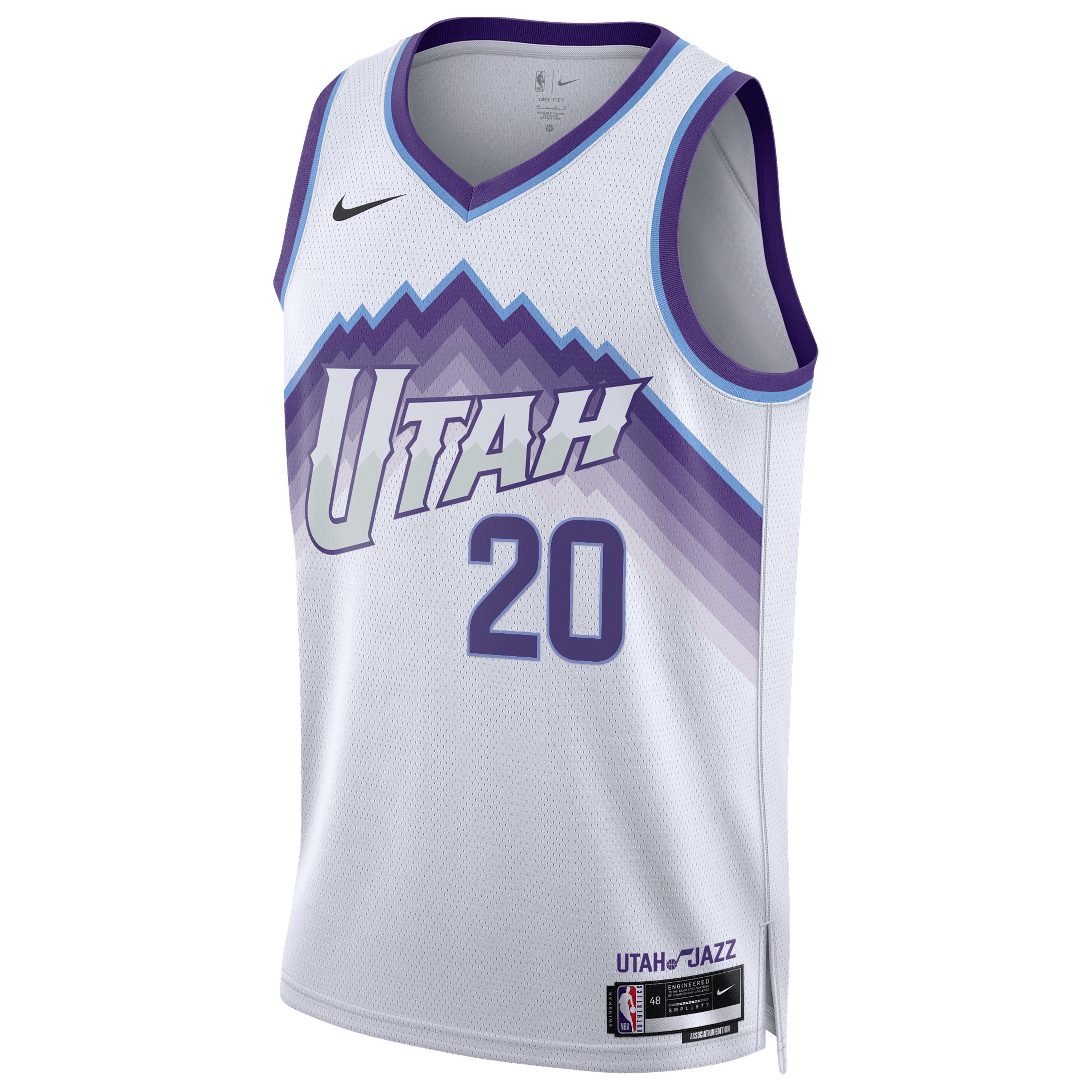 Jaren Jackson Jr. Utah Jazz Nike Unisex Swingman Jersey - Association Edition - White