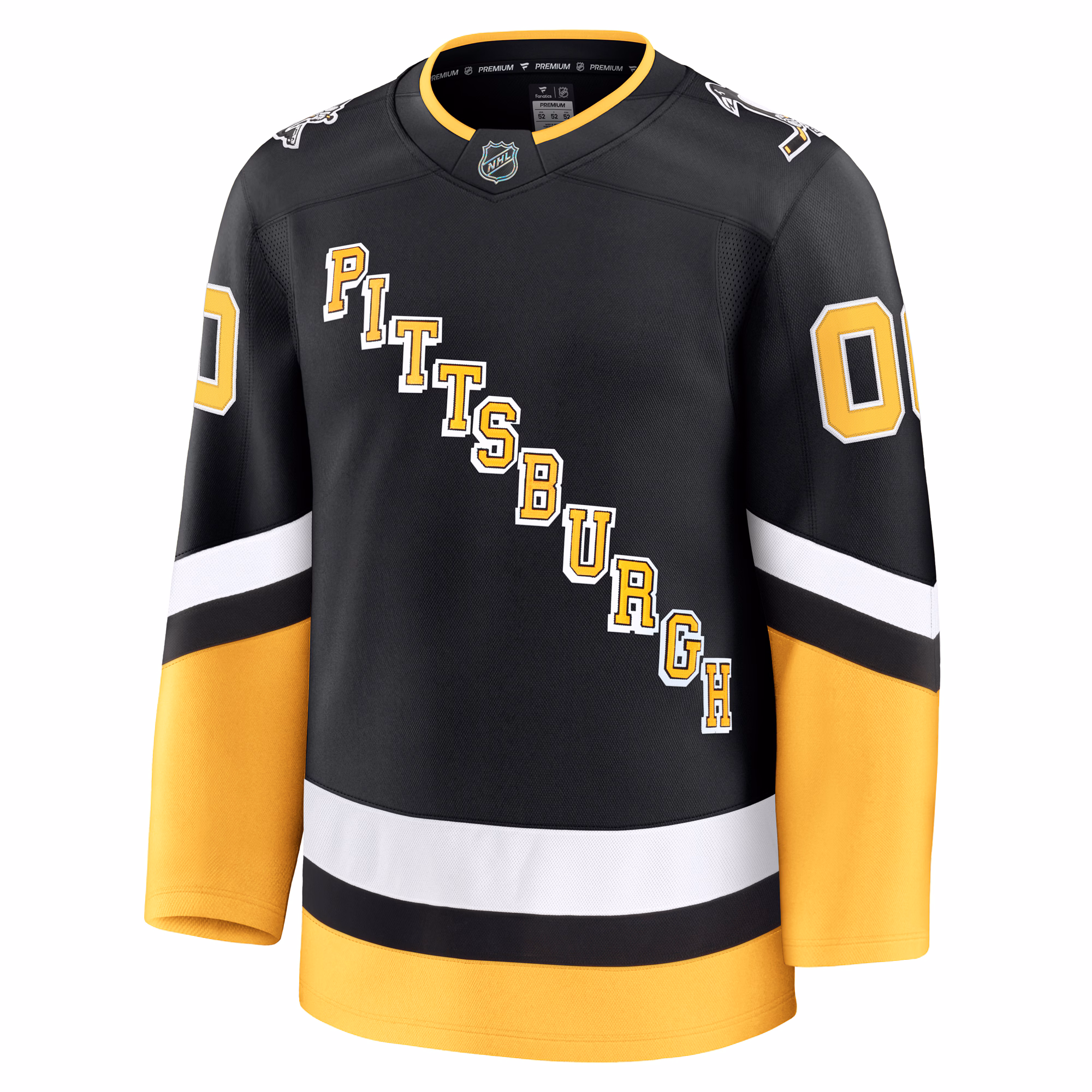 Pittsburgh Penguins Fanatics Alternate Premium Custom Jersey - Black