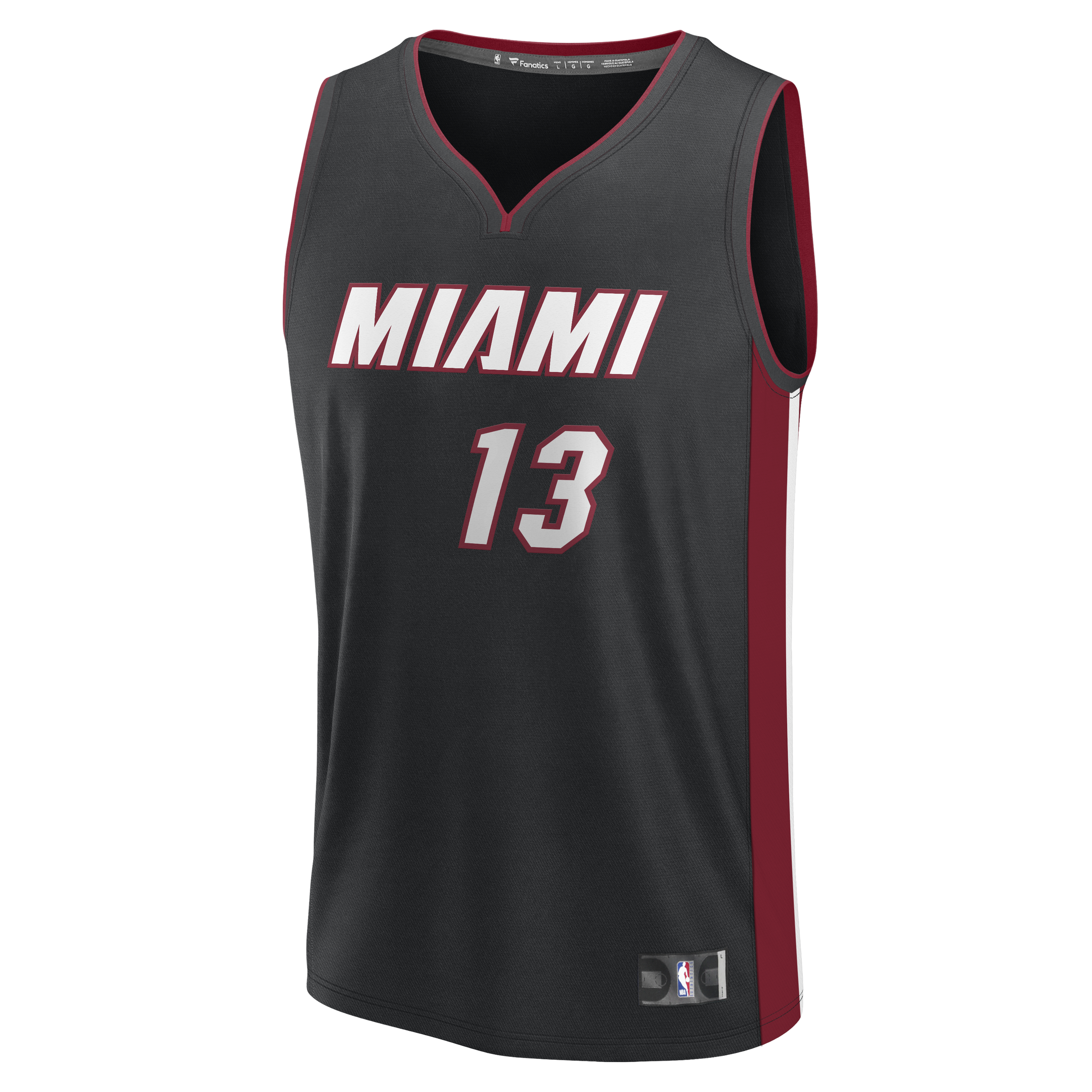 Bam Adebayo Miami Heat Fanatics Fast Break Replica Jersey - Icon Edition - Black